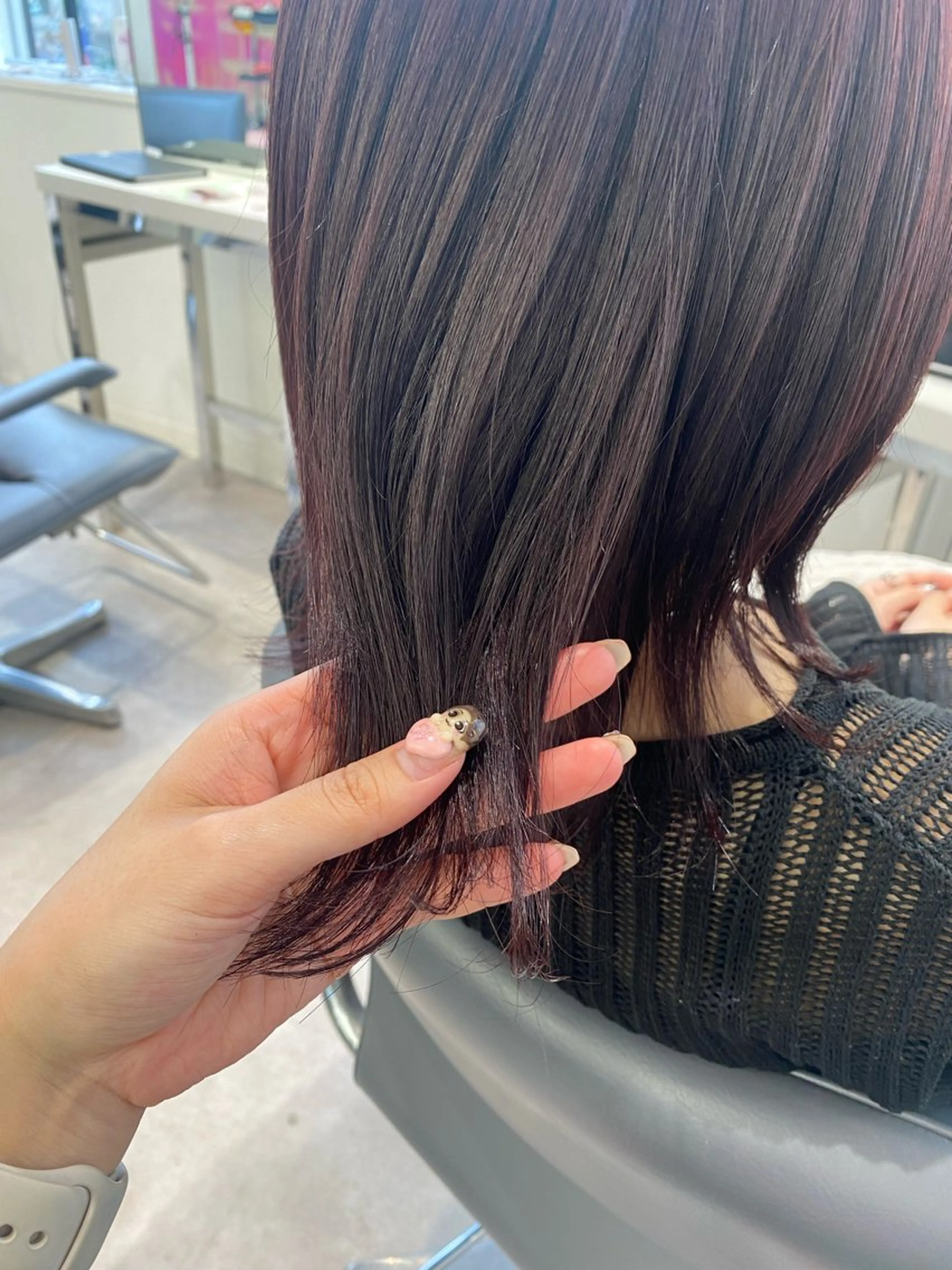 ミディアム ヘアカラー Euphoria SHIBUYAGRANDE所属・🎀カットモデル募集 🎀AKARI🎀のヘアスタイル