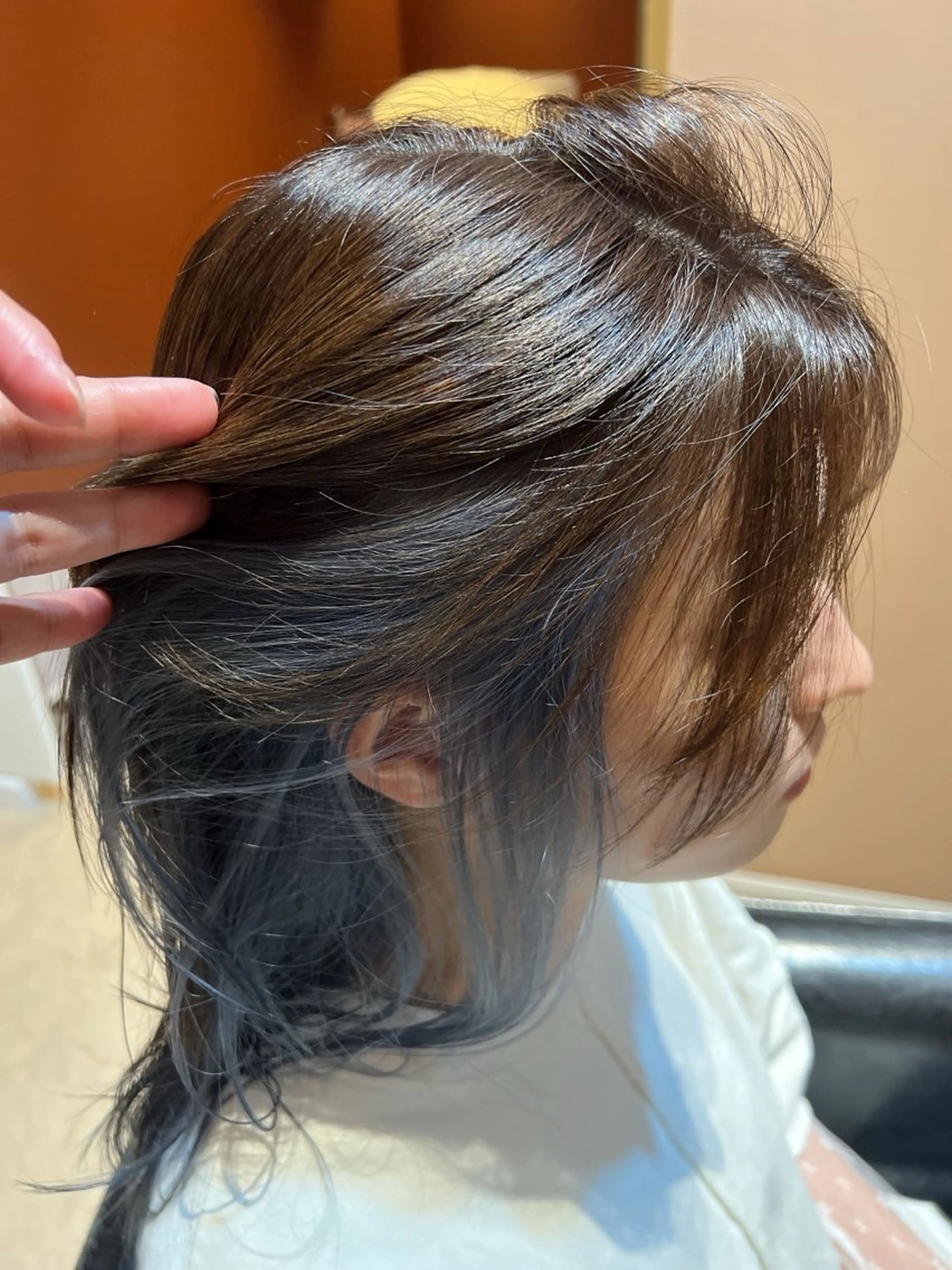 ロング カラー ブルーカラー keita💫暖色系 💫ハイトーン💫のヘアスタイル
