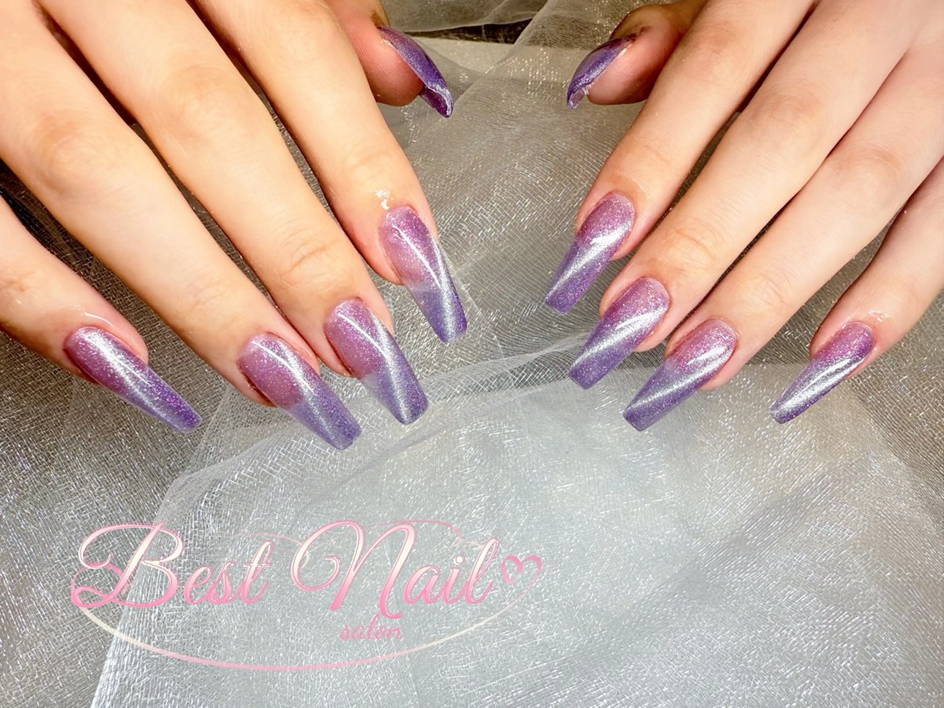 ネイル アートネイル オーロラネイル クリアネイル 長さ出し フレンチネイル ハンドネイル ハンドケア Best Nail池袋東口店のネイルデザイン