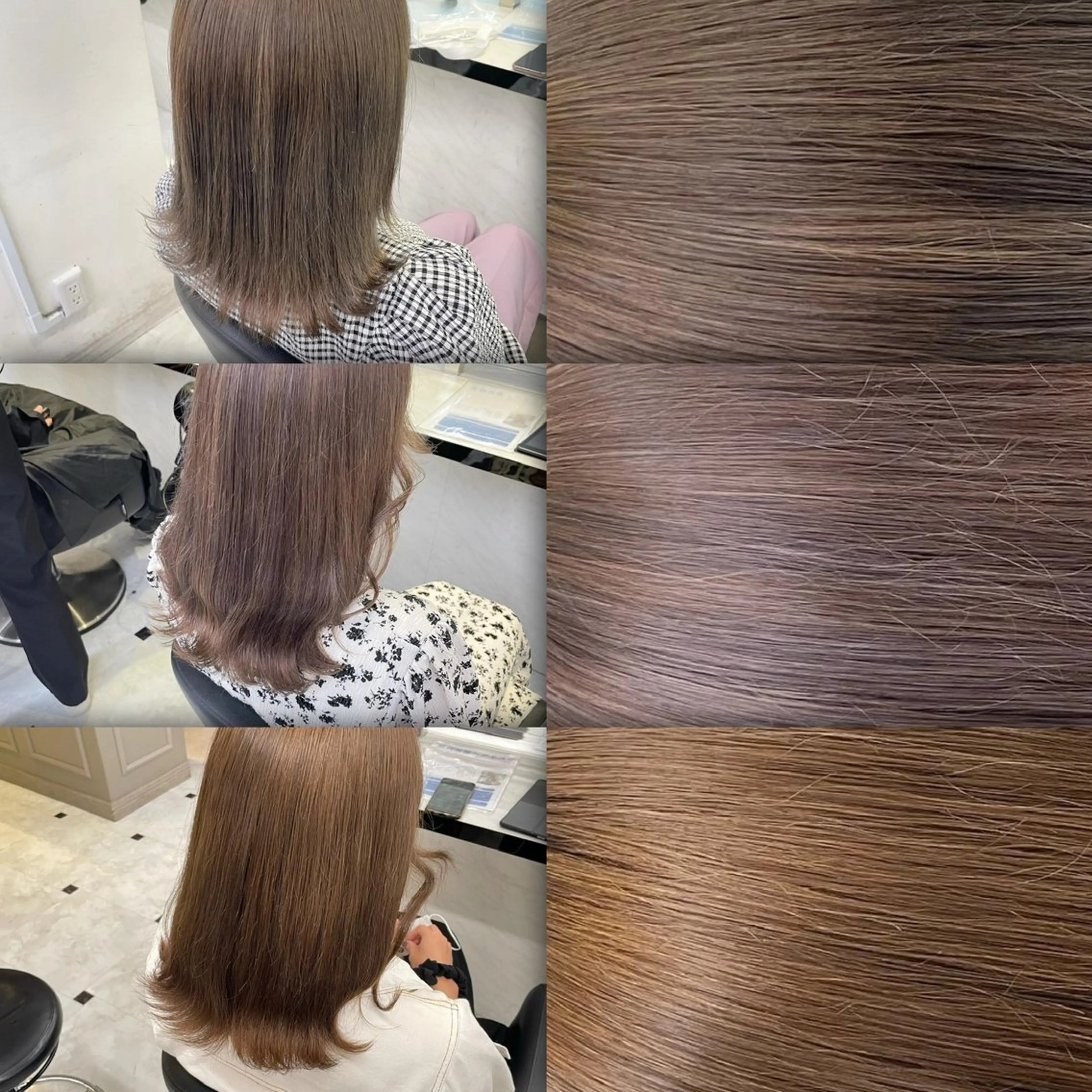 セミロング カラー 💖うる艶カラー💖 モデル募集💖のヘアスタイル