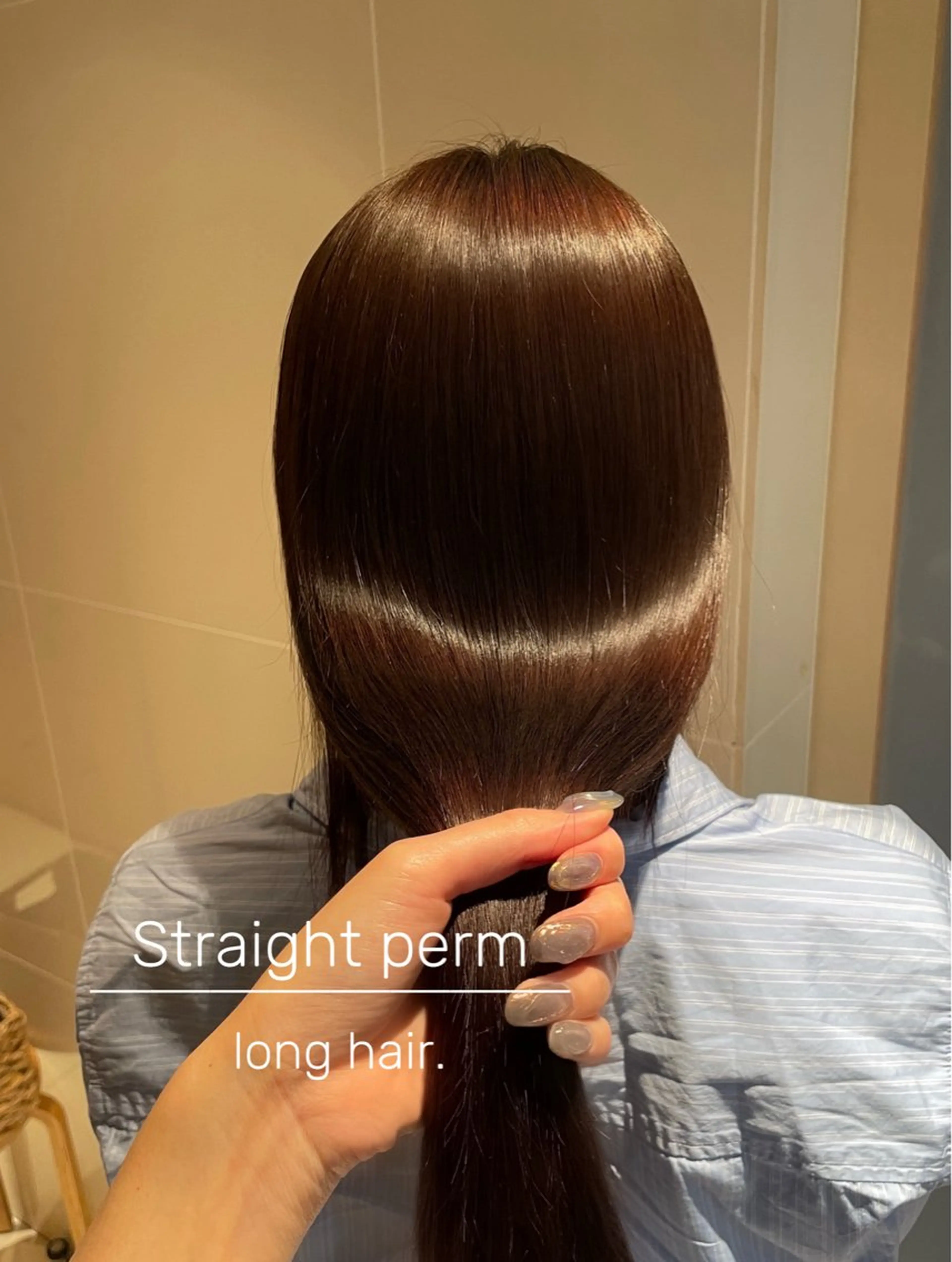 ロング パーマ ストレートパーマ 縮毛矯正 縮毛矯正/レイヤー /ひかるのヘアスタイル