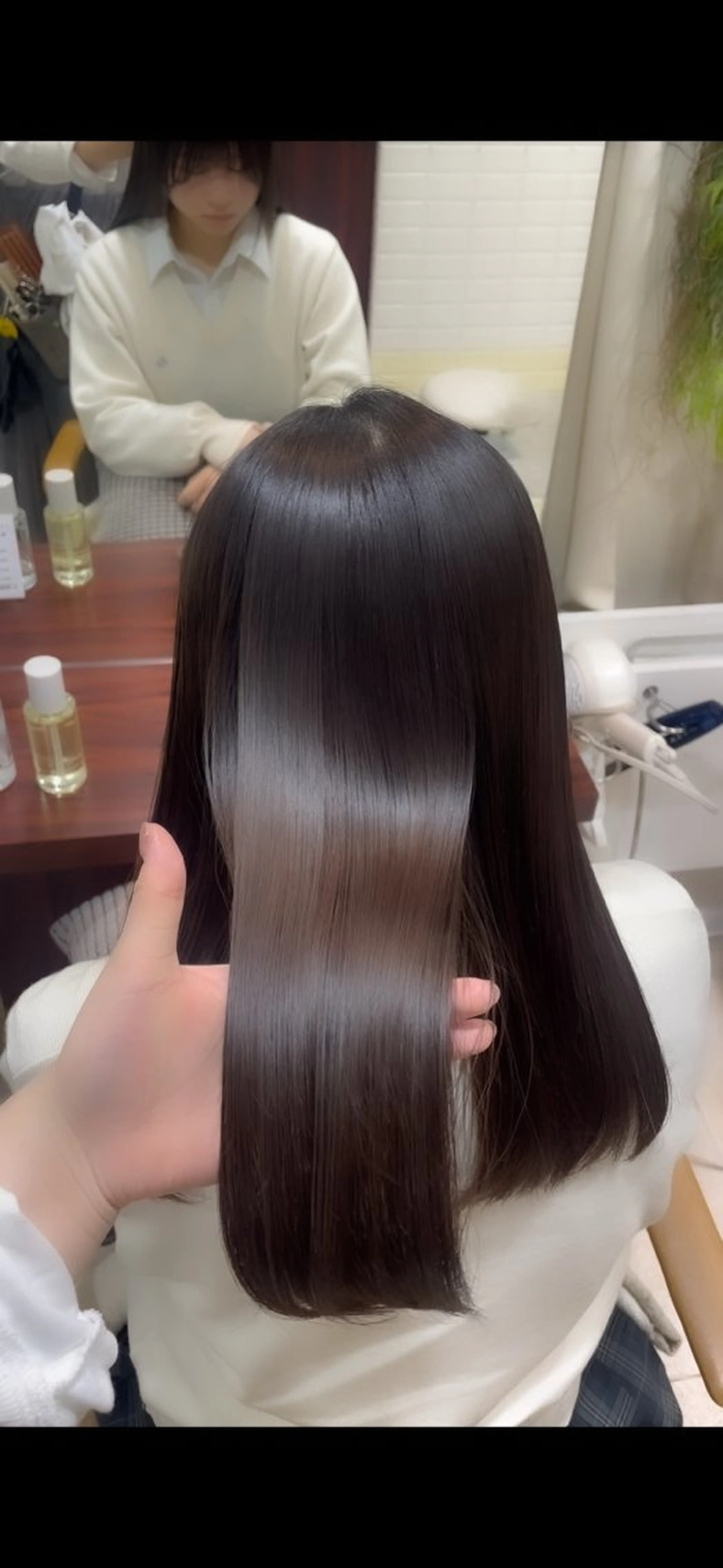 ロング カット 縮毛矯正 トリートメント 透明感/暖色/艶感 💍TAMA💍のヘアスタイル