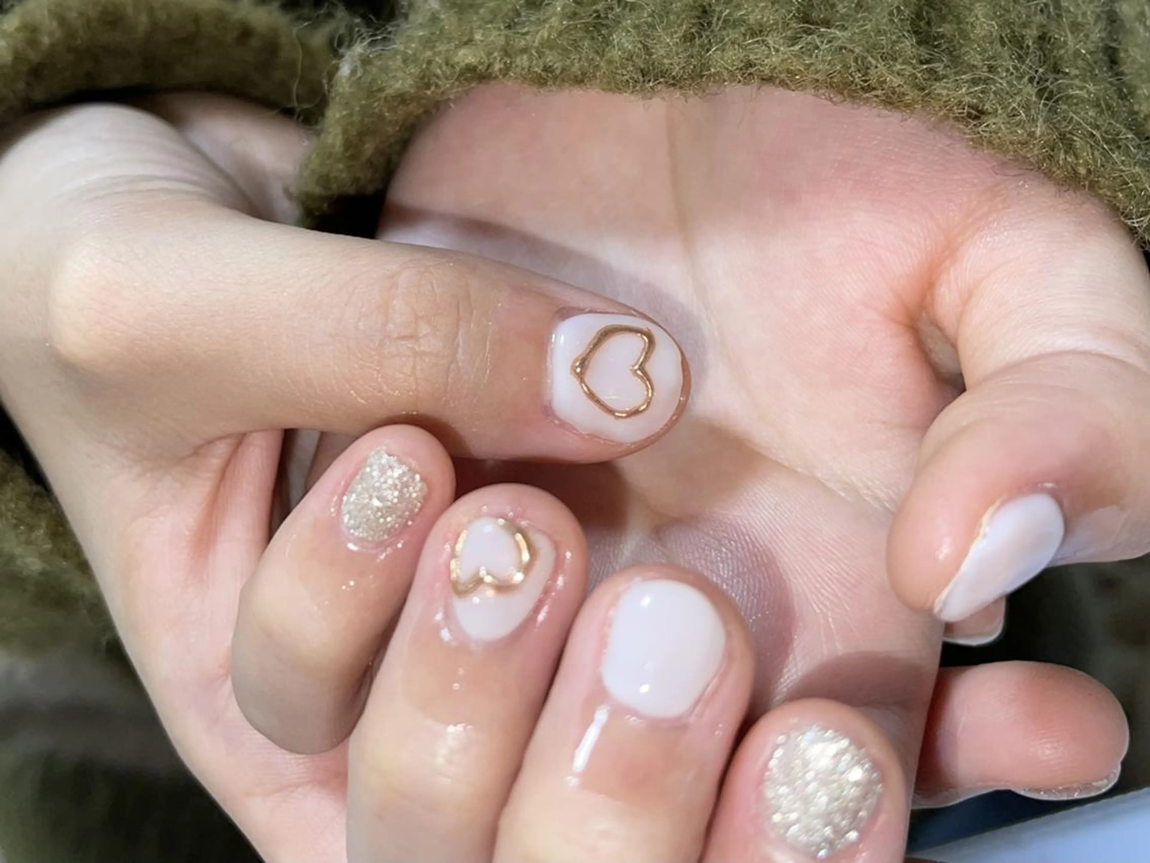 ネイル ハンドネイル ki🍒🍒 ki ツルツルネイルのネイルデザイン