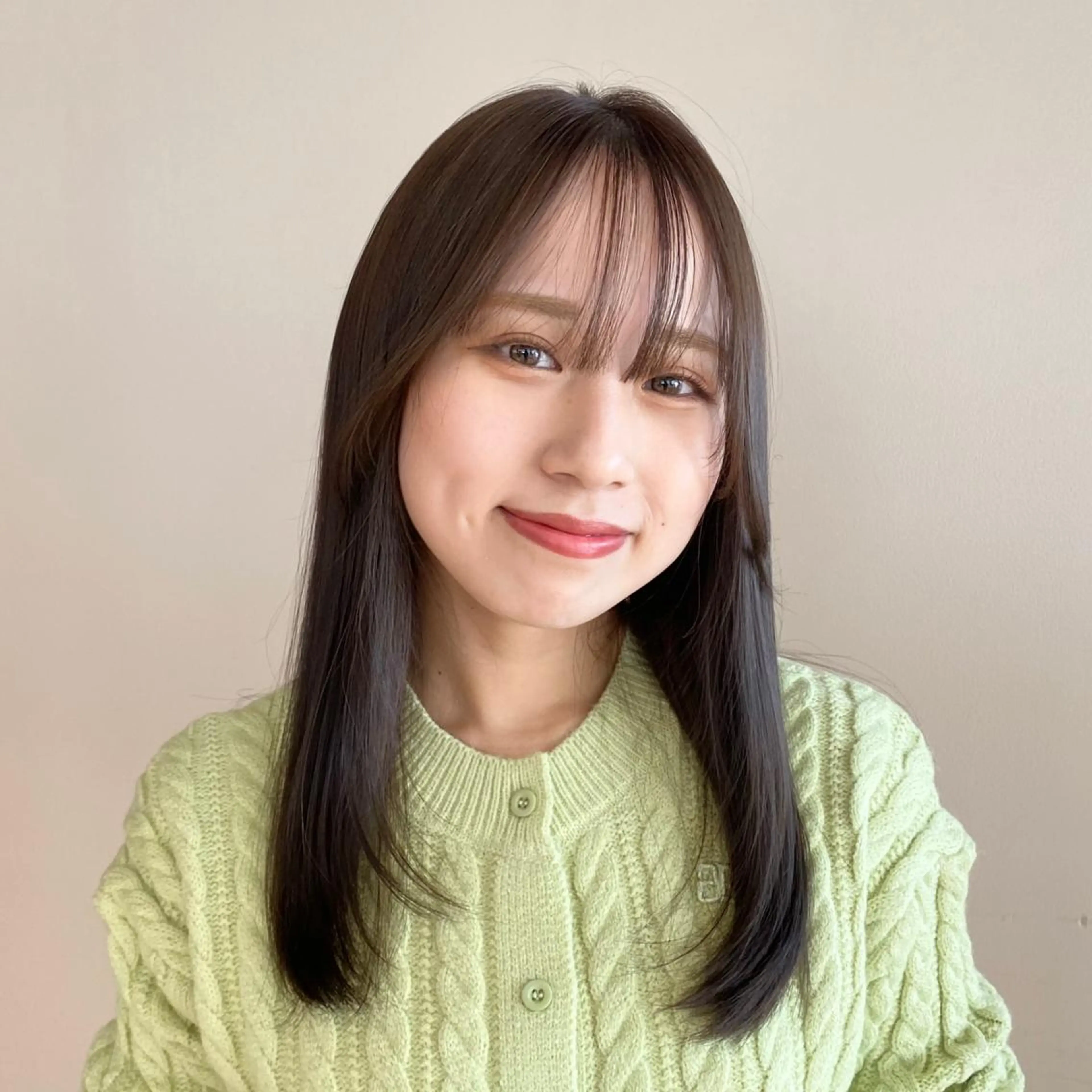 ロング カラー カット トリートメント 🍼顔周りカット/ レイヤー/小川華奈のヘアスタイル