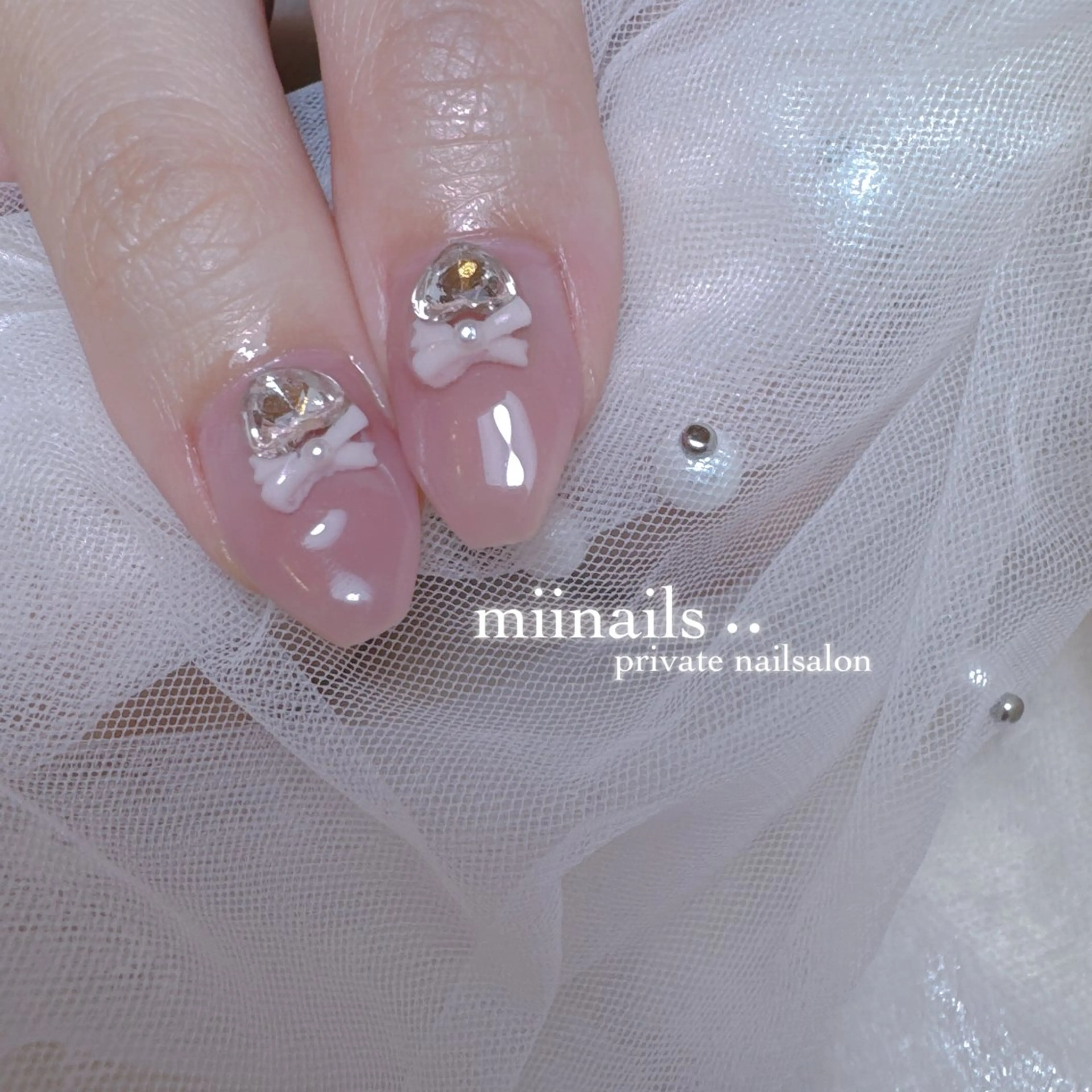 ネイル 韓国ネイル シンプルネイル ワンホンネイル ハンドネイル nailsalon miinailsのネイルデザイン
