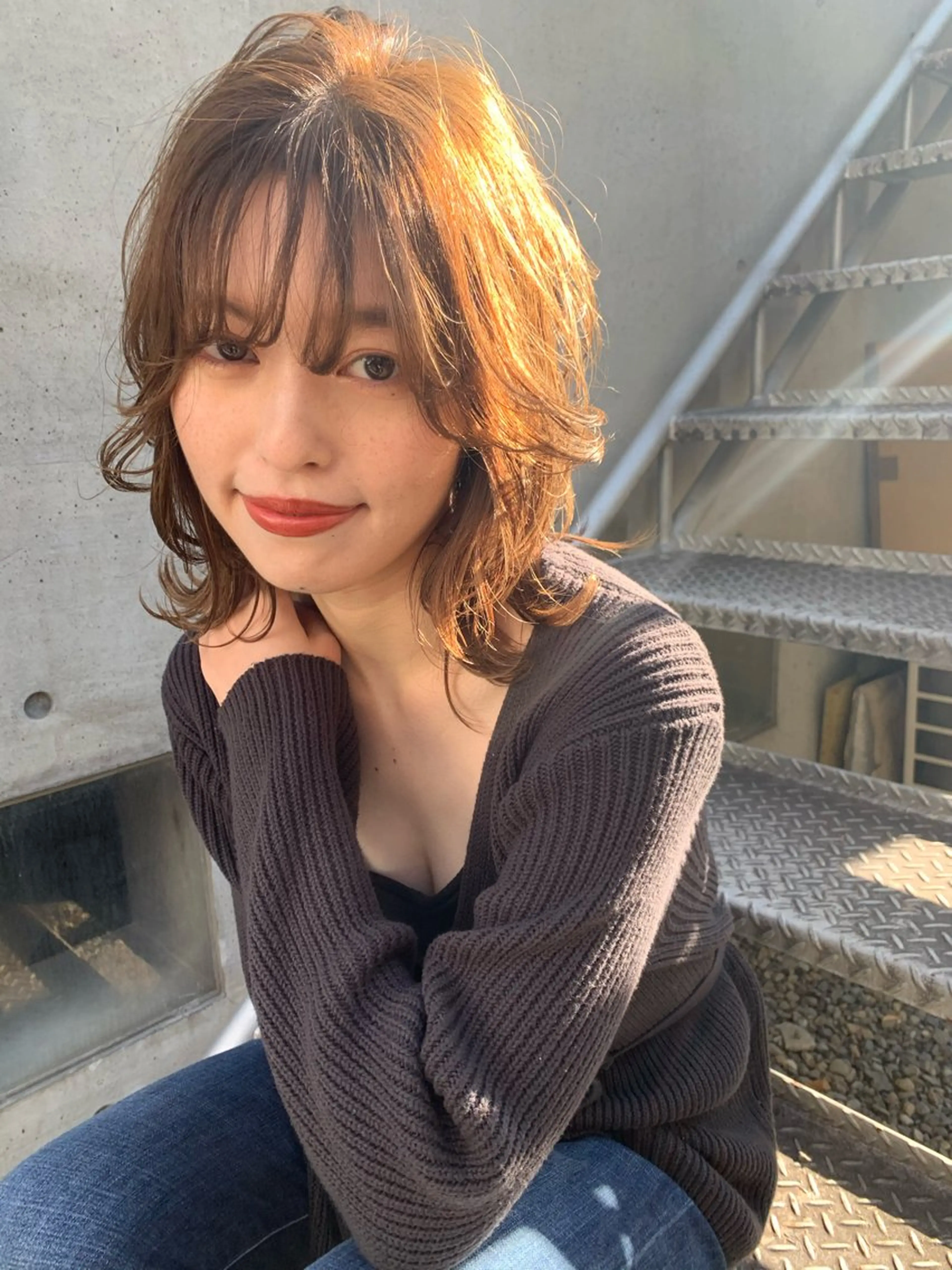 セミロング fifth 山中達也のヘアスタイル