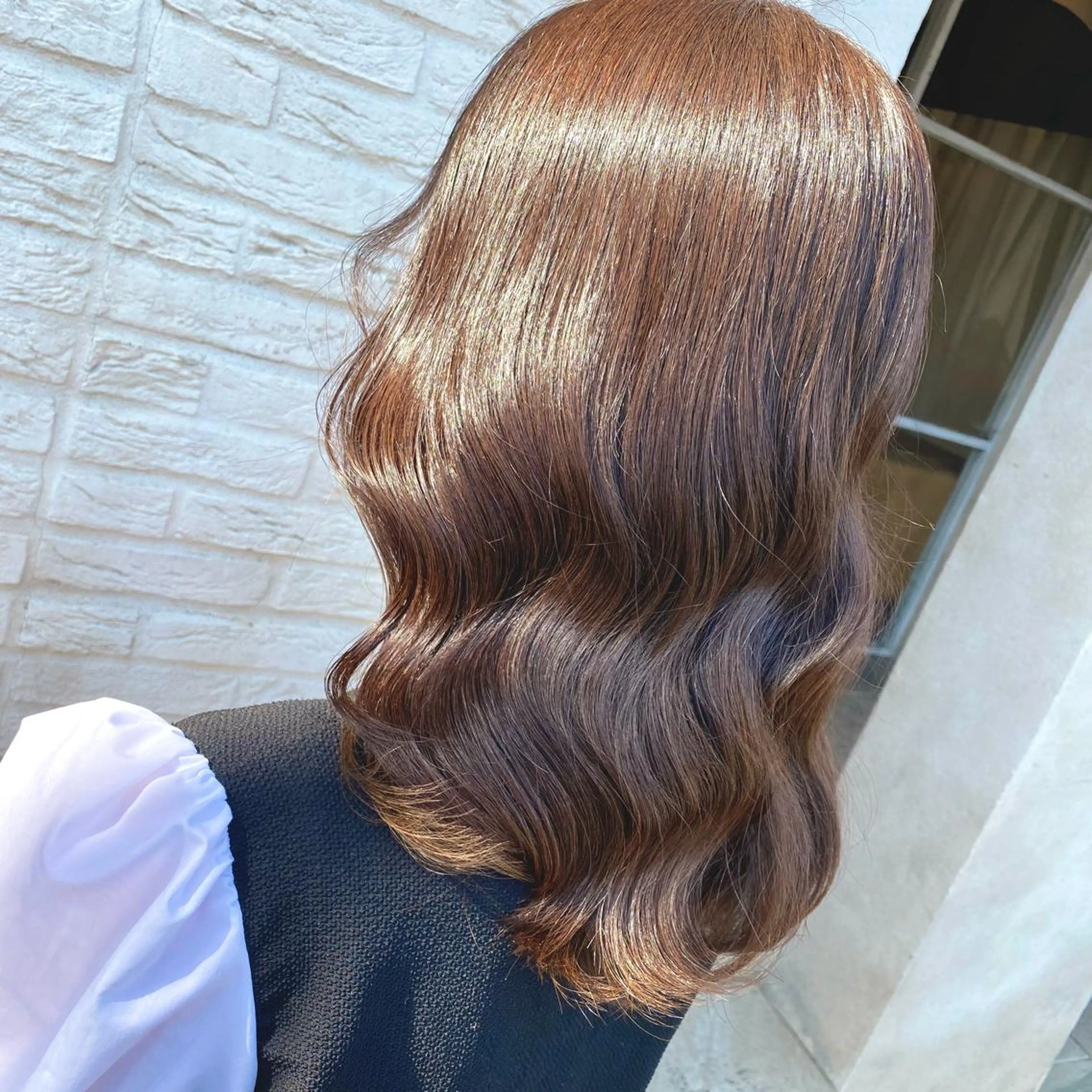 セミロング カラー カット ヘアカラー 🫧Lee十三🫧 濱平ももかのヘアスタイル