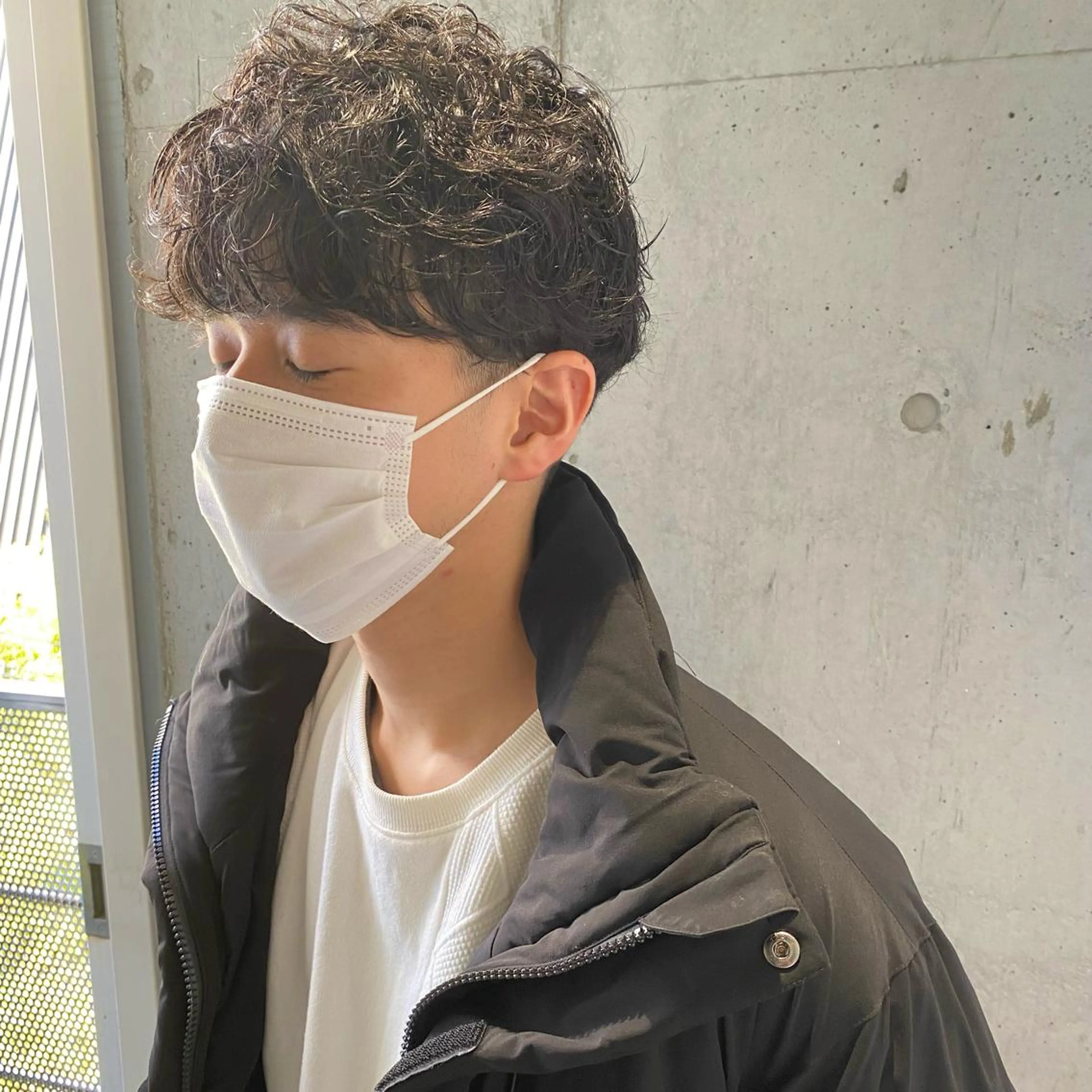 パーマ メンズ マッシュ メンズパーマ カット パーマ YinYang所属・川﨑 章弘のヘアスタイル