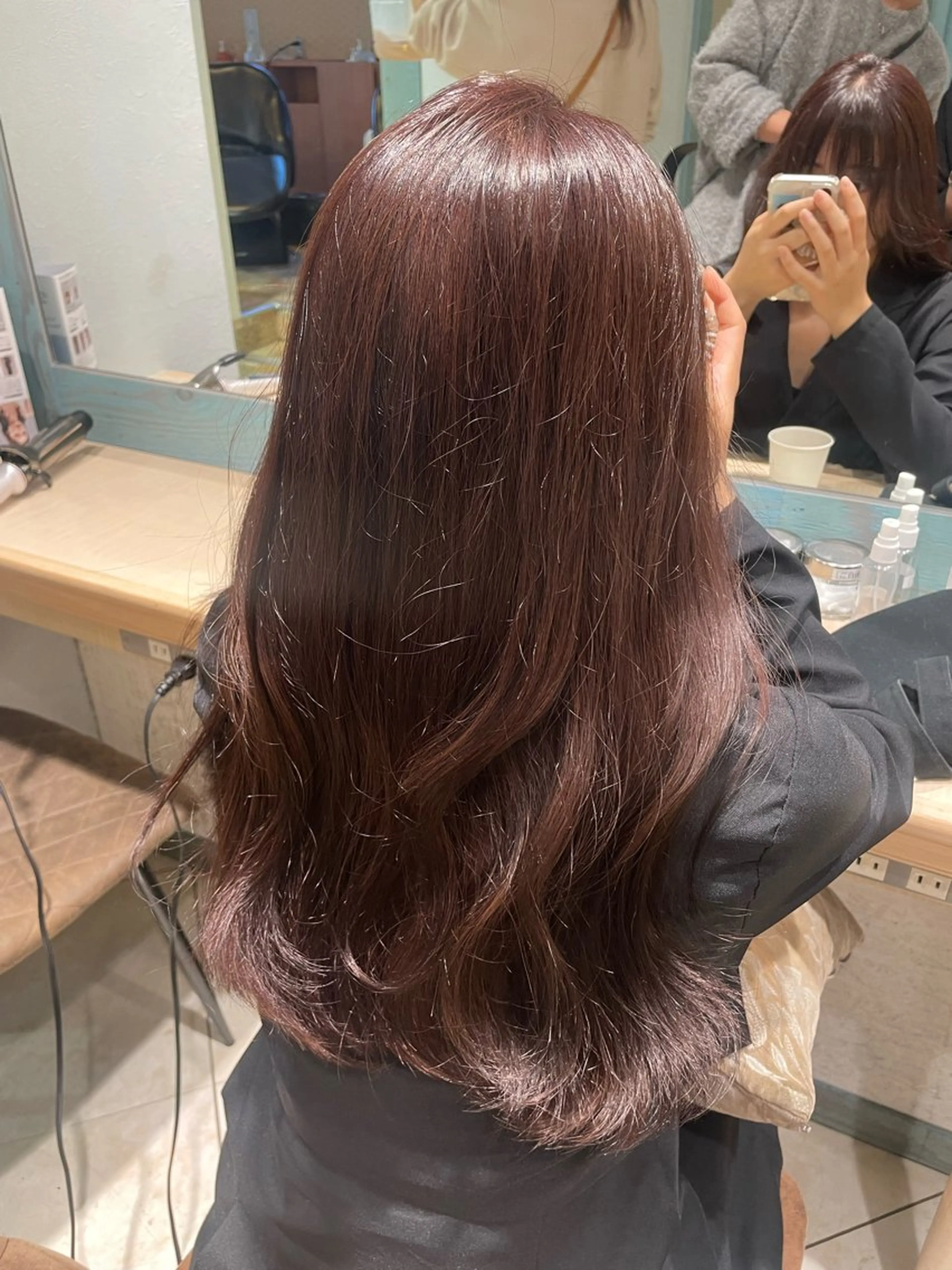 ロング 顔周り\エクステ\ 透明感カラー\まりんのヘアスタイル