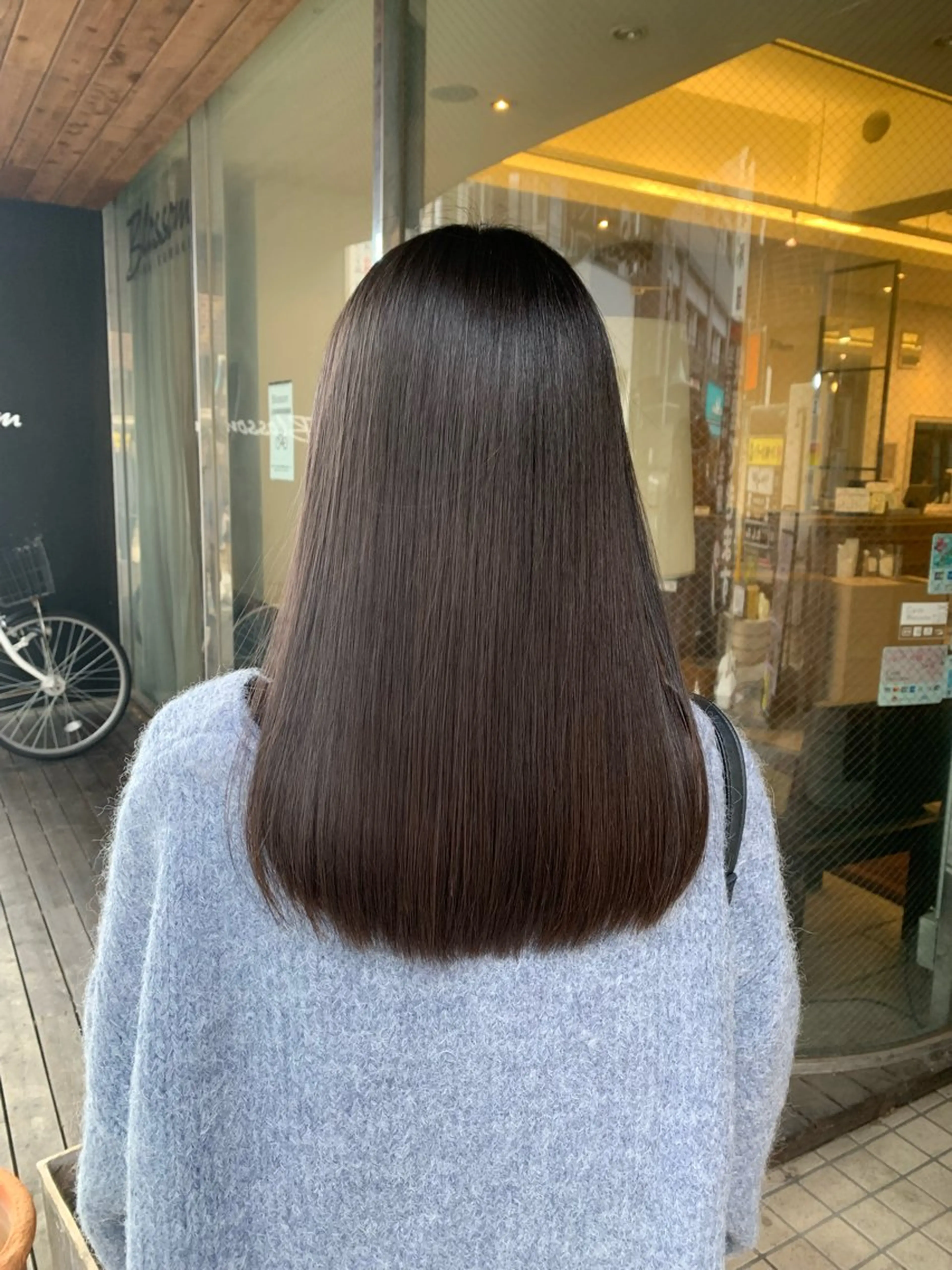 ミディアム ハイライト 髪質改善 レイヤーカット 縮毛矯正 トリートメント ひばりヶ丘美容室 ✂︎藤原珠輝✂︎のヘアスタイル