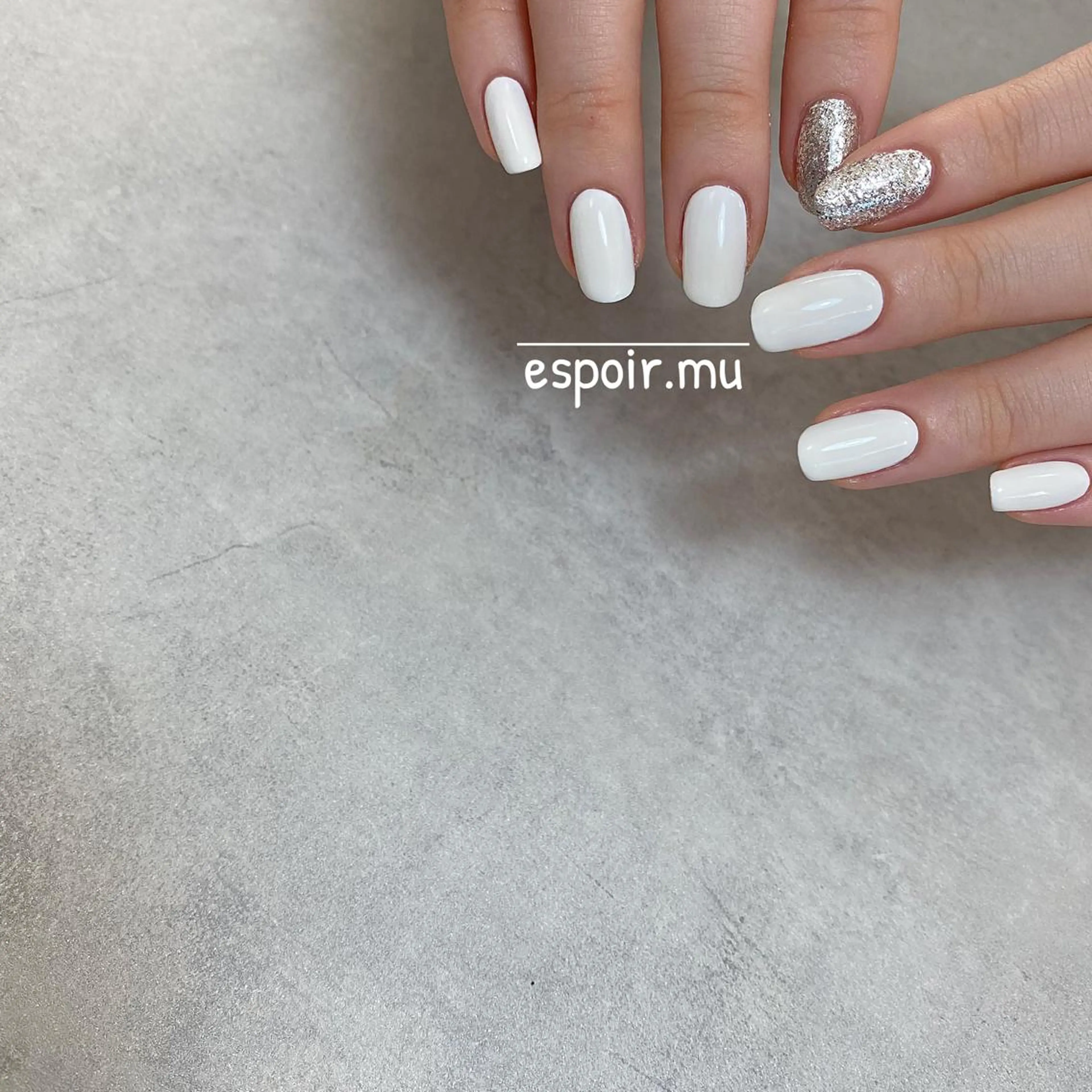 セミロング ネイル espoir. muのネイルデザイン