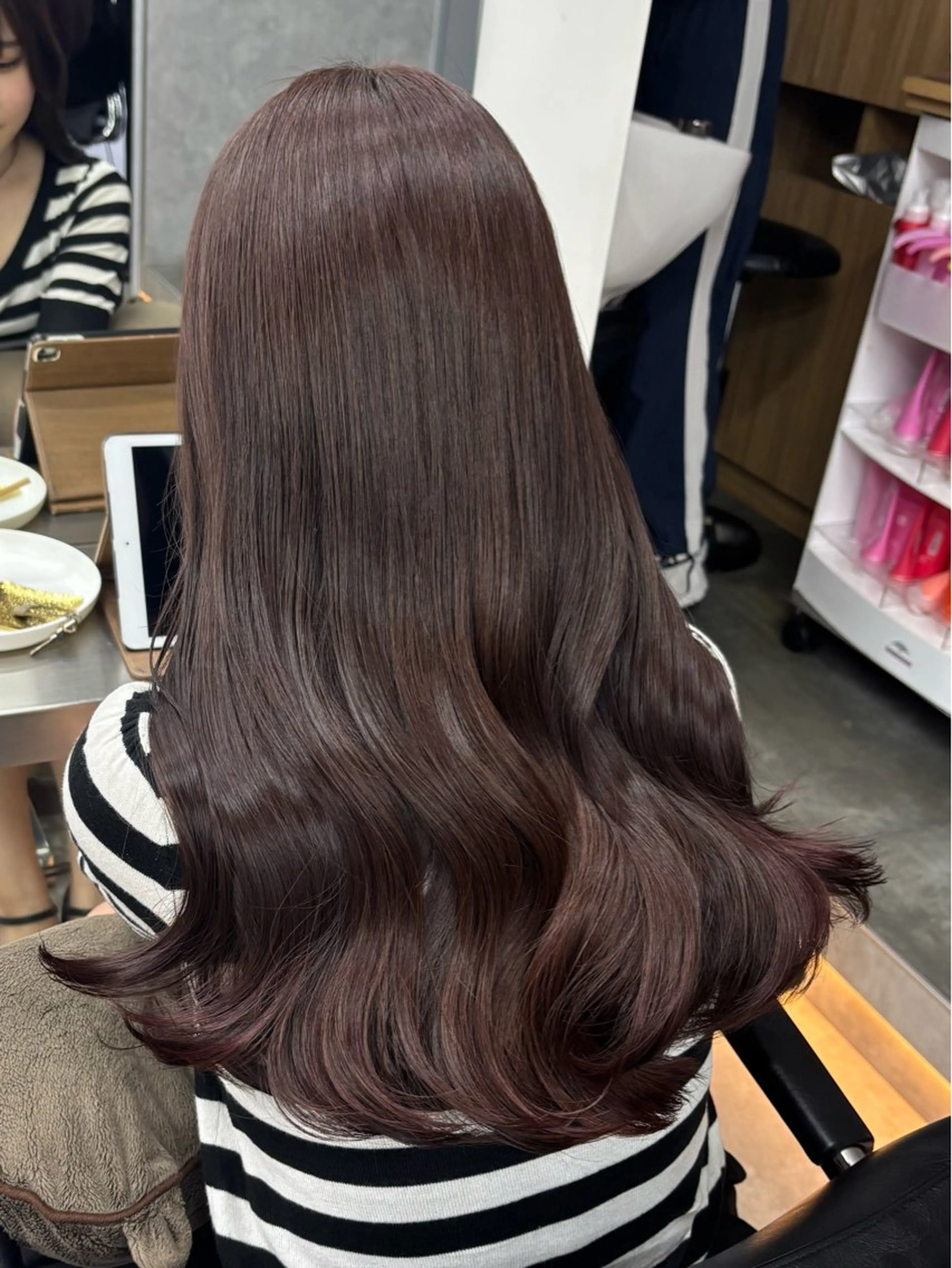 ロング ヘアカラー ヘアセット ☆透明感カラー☆まいのヘアスタイル
