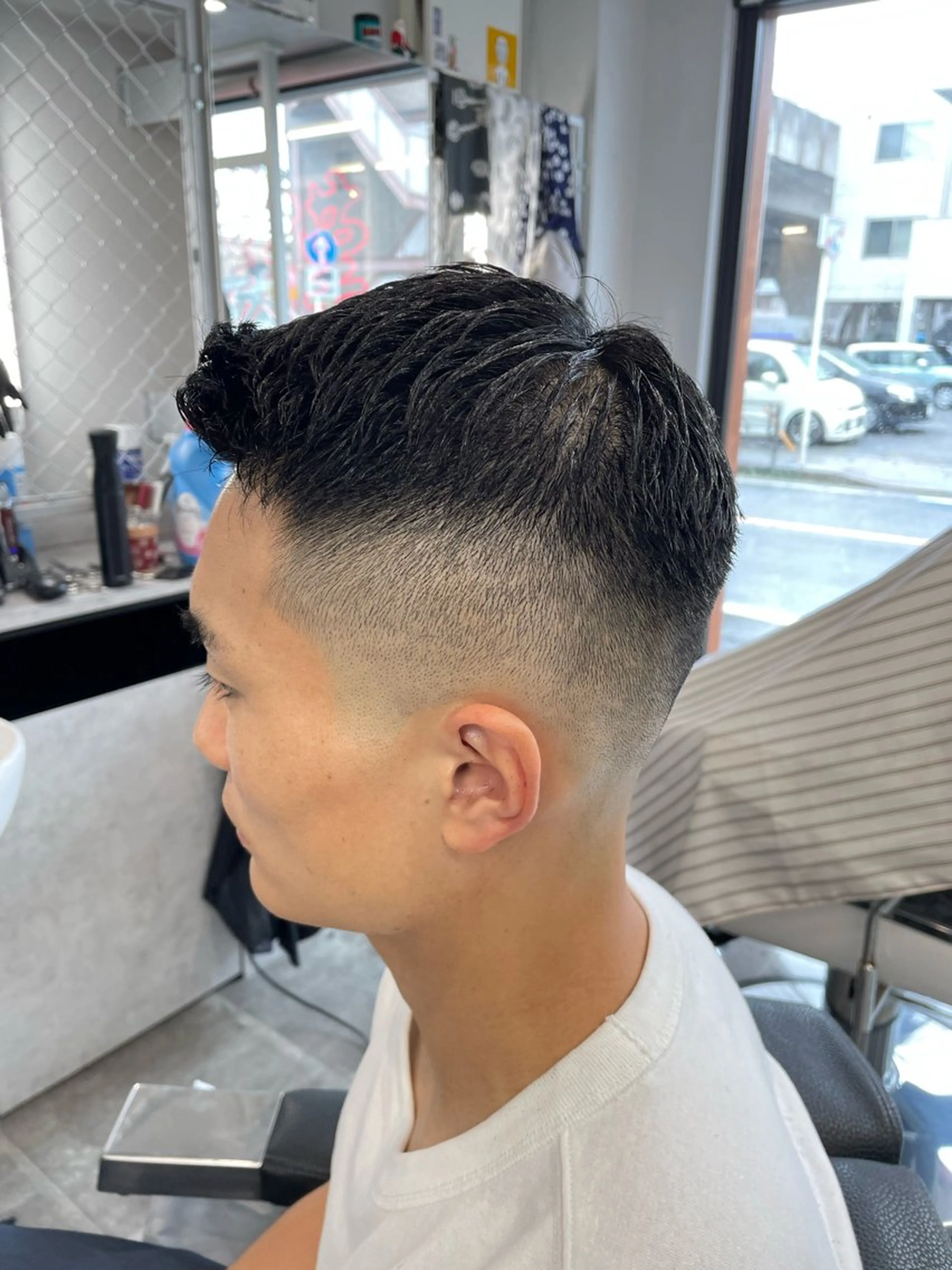 ショート メンズ フェードカット FADE&LINE登戸店所属・🔥メンズ専門 美容師🔥 柳澤陵心のヘアスタイル