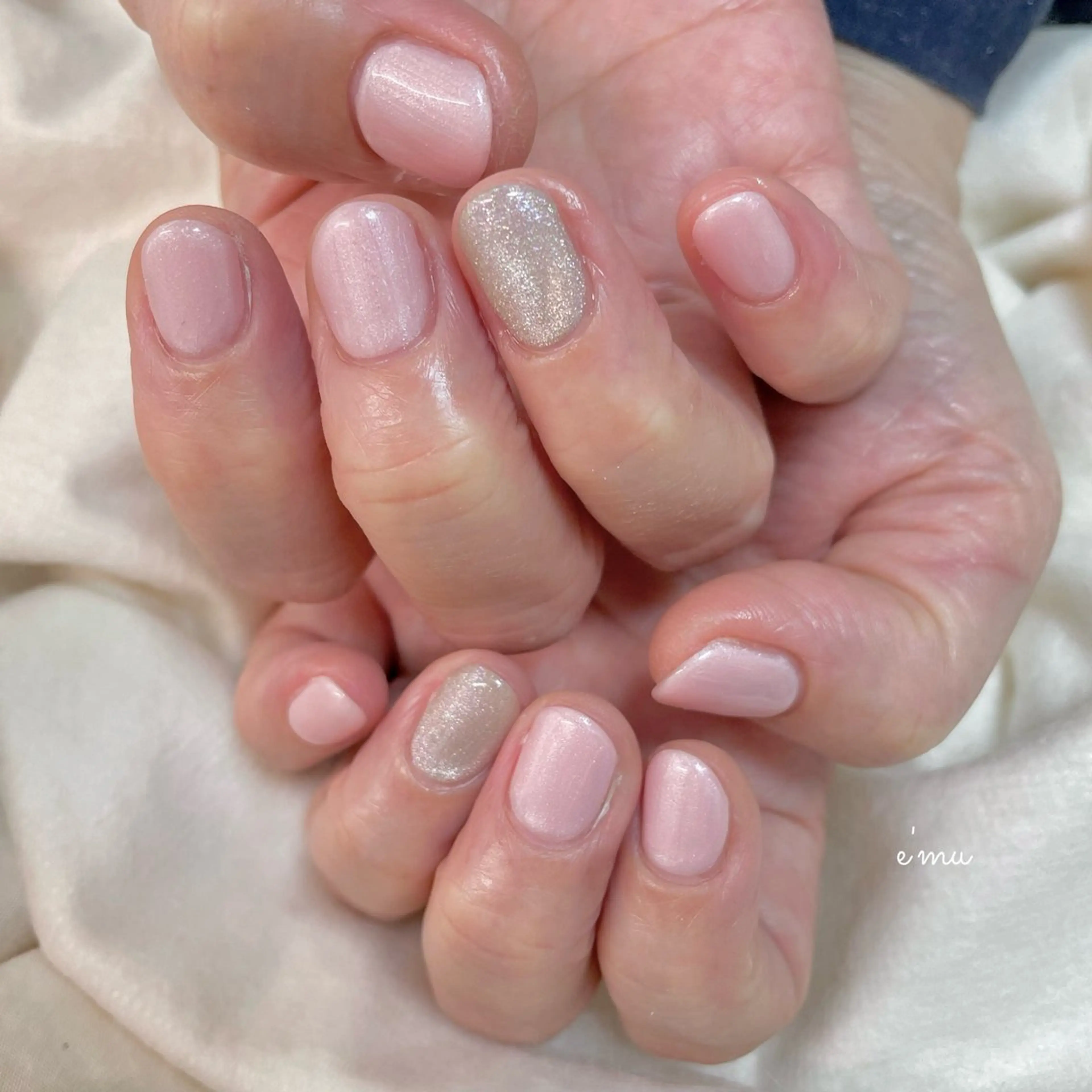 ネイル ワンカラーネイル ショートネイル nail salon e'mu💐のネイルデザイン