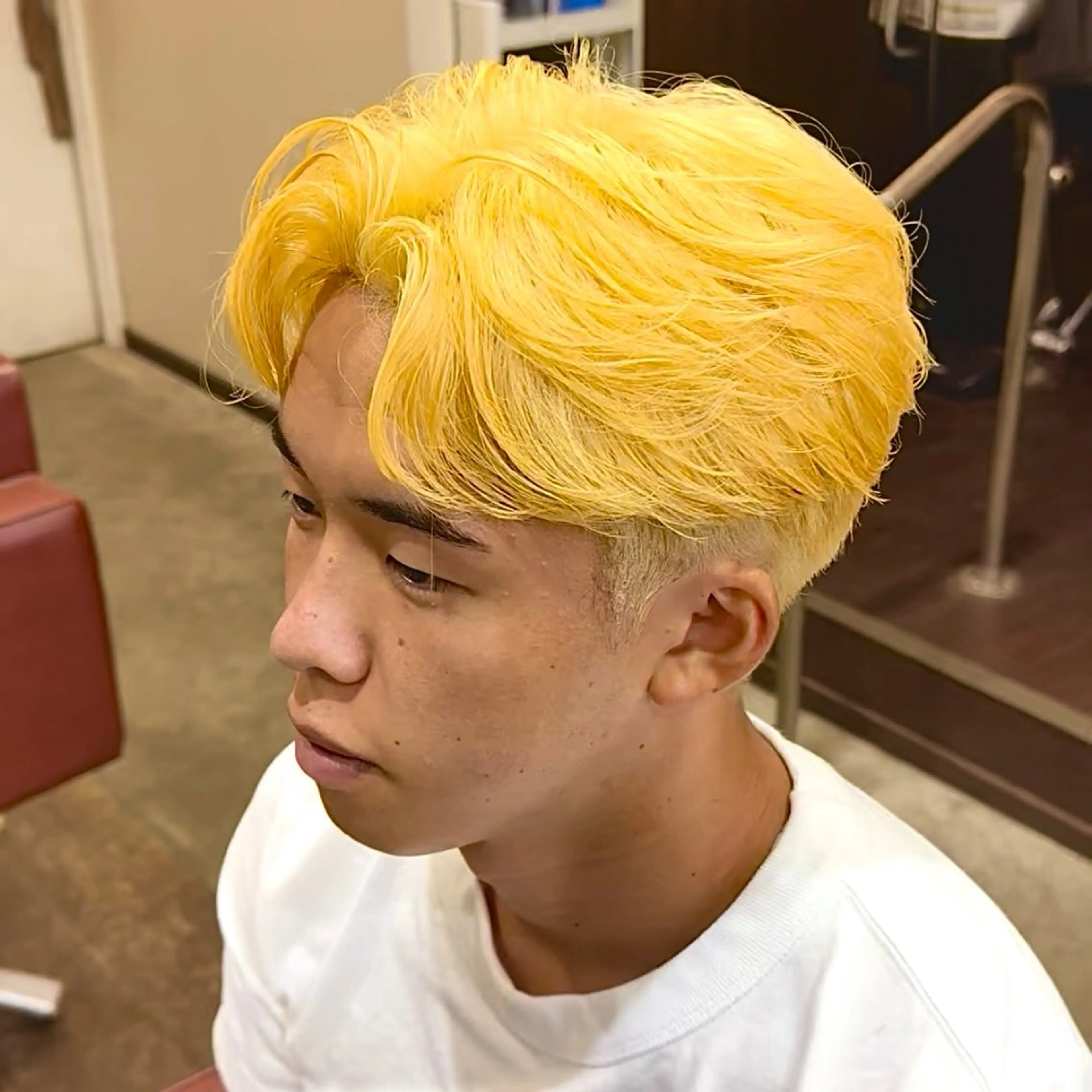 【最強スタイル⚡️】メンズカット➕ブリーチ➕パーマ⚡️の写真