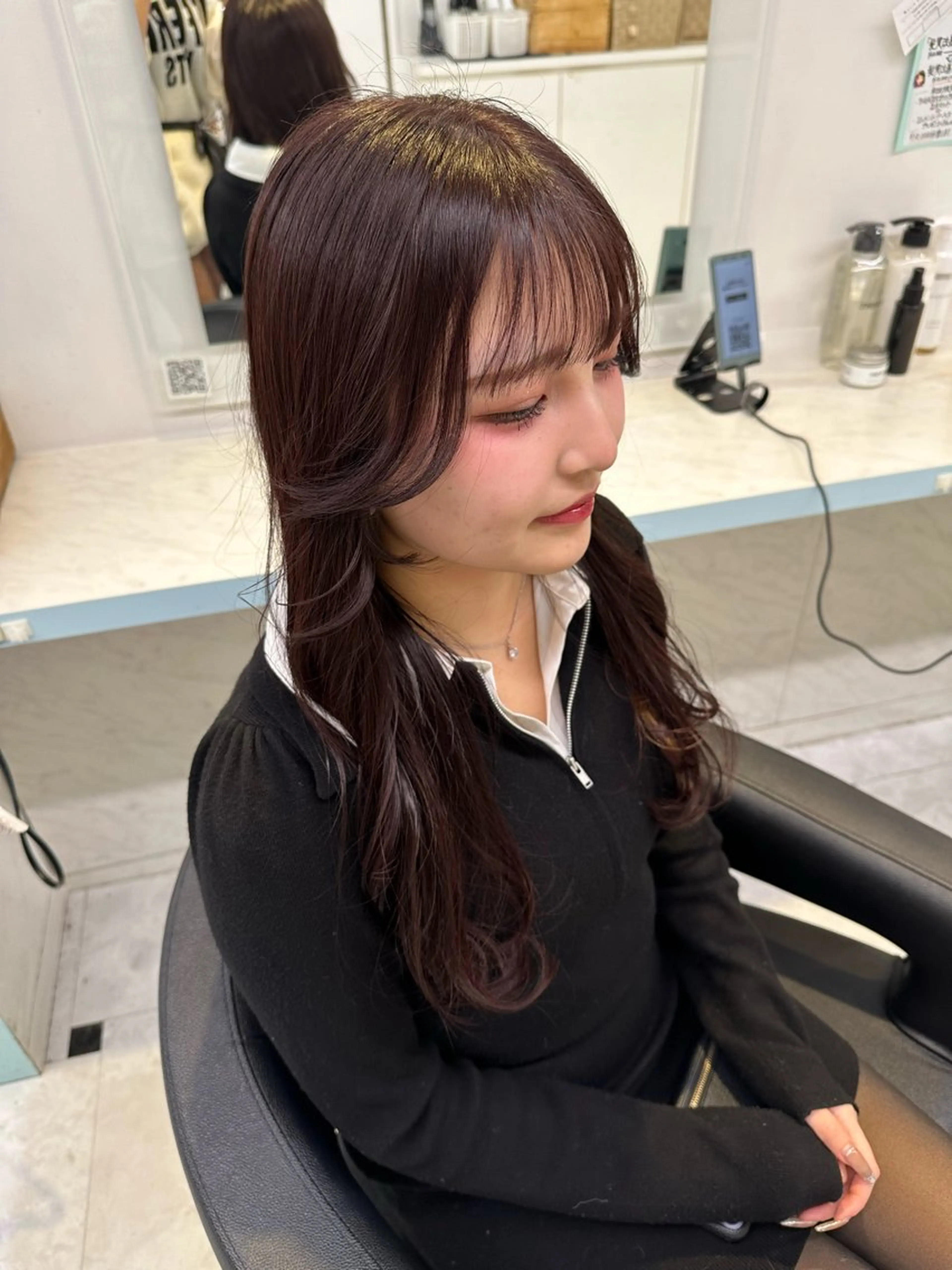 💗7.8月平日限定クーポン💗ワンカラー➕盛れるお顔周りカット‪✂️🫶🏻💞の写真