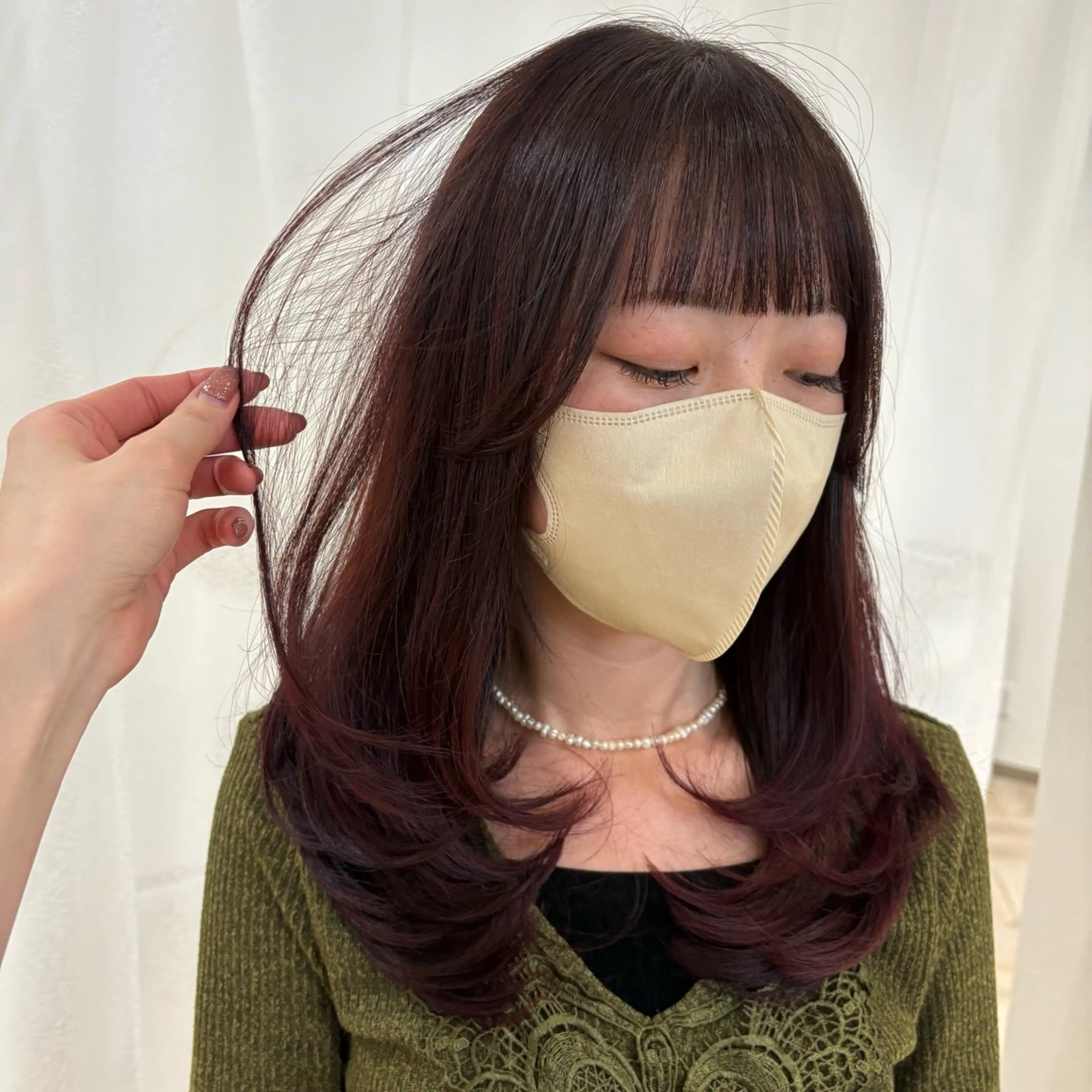 ロング カラー カット ヘアカラー yukari🌷名駅 ＊大人かわいい艶髪のヘアスタイル