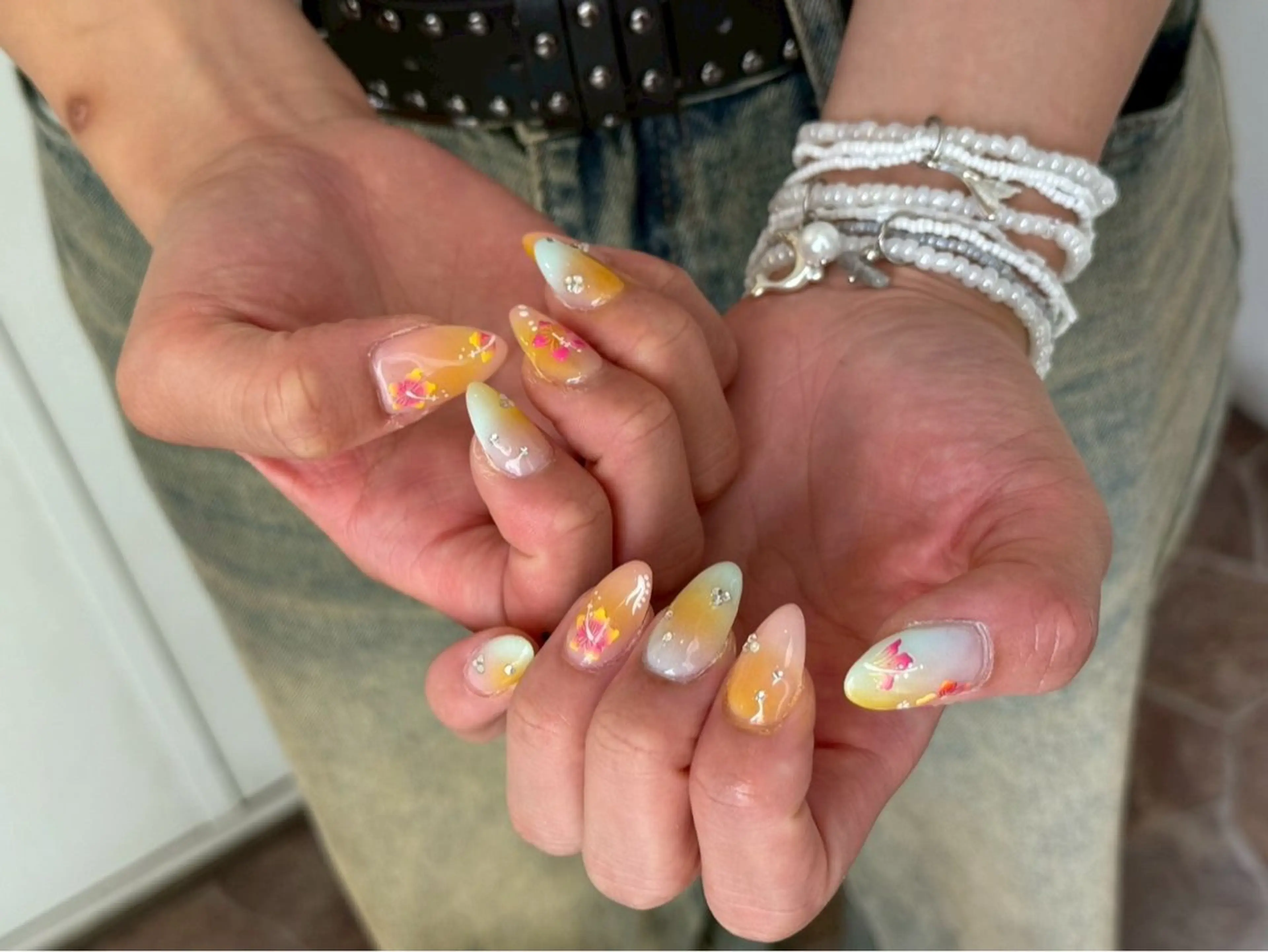 ネイル 夏ネイル ハンドネイル WOLTOKYO yunaのネイルデザイン