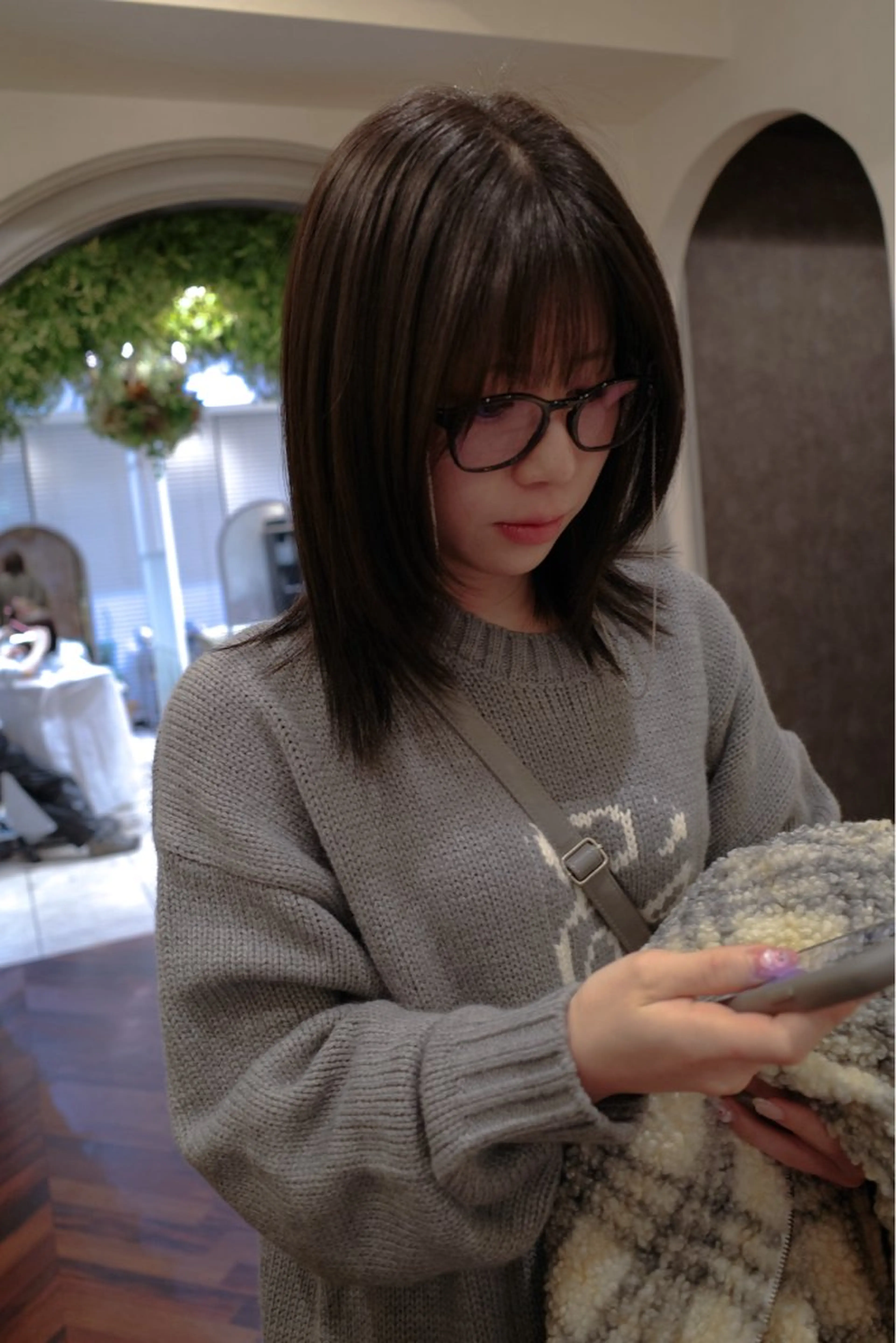 ミディアム 髪質改善 カット ヘアカラー トリートメント THOiRY栄所属・三宅航平 モデル募集⭐️のヘアスタイル