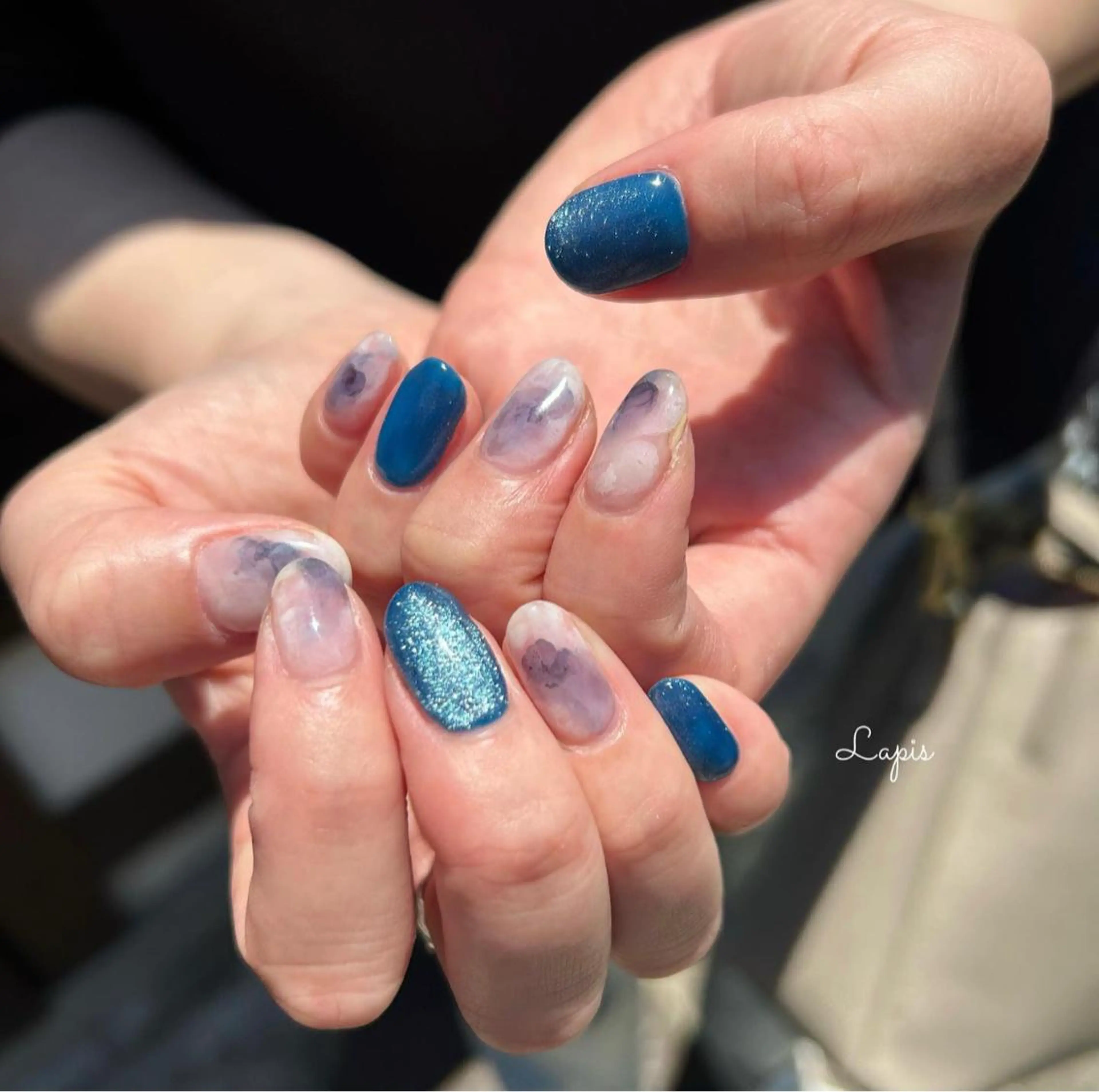 ネイル ハンドネイル Lapis *のネイルデザイン