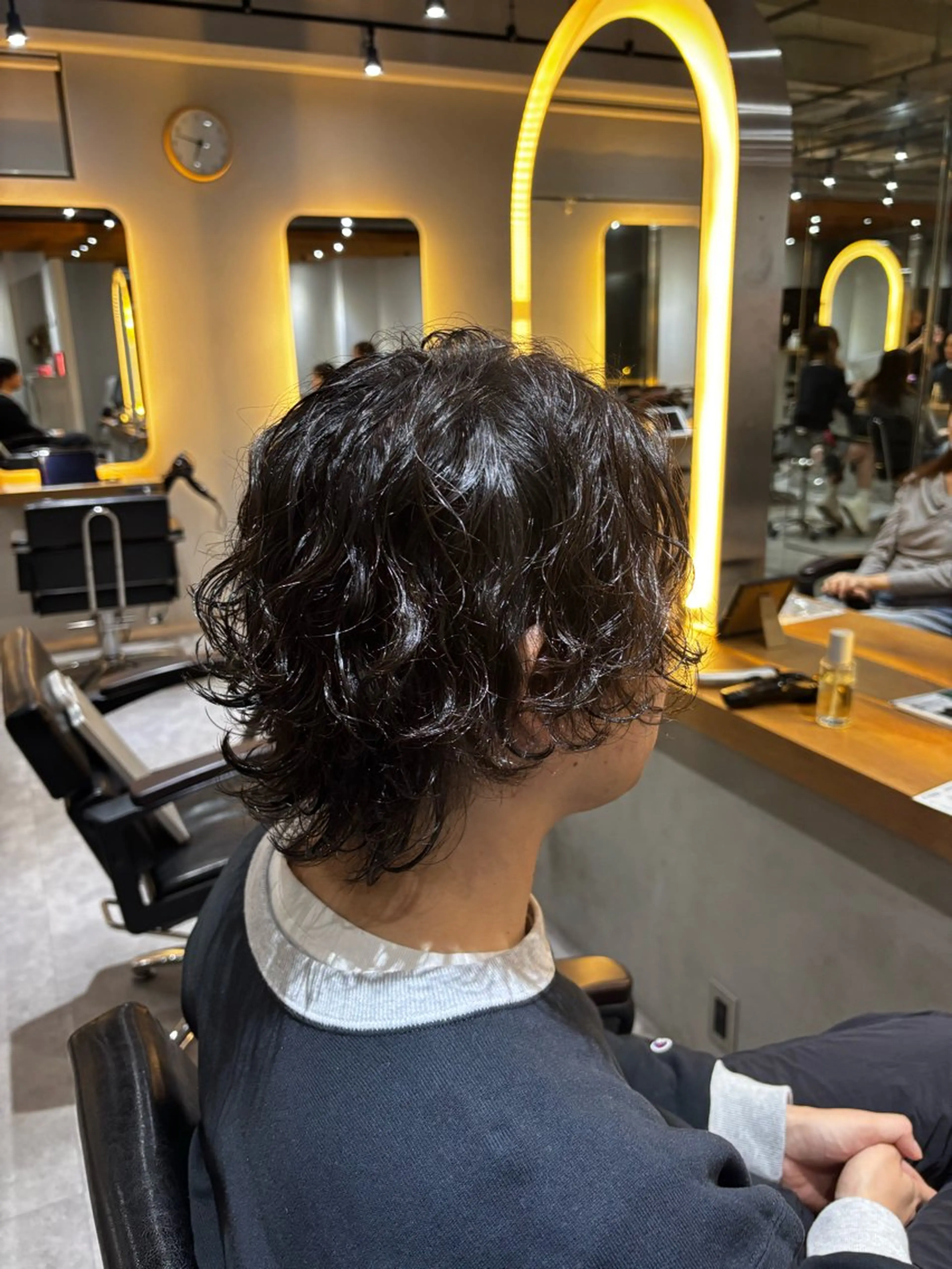 メンズ カット パーマ ハイトーン/アレンジ 🎀アオイ🎀のヘアスタイル