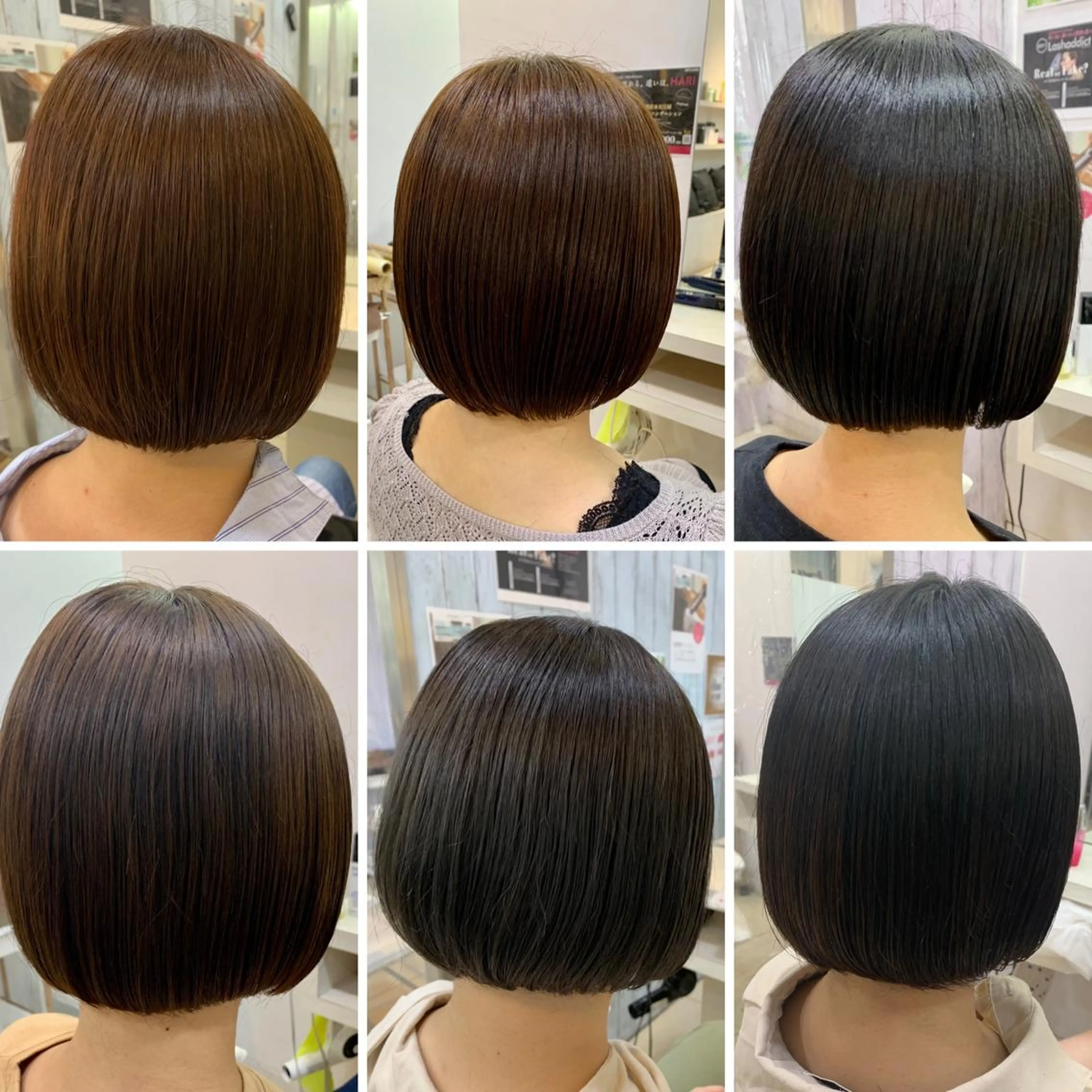 ショート ボブ トリートメント コテ巻き風パーマ/ クロスパーマ/久岡のヘアスタイル