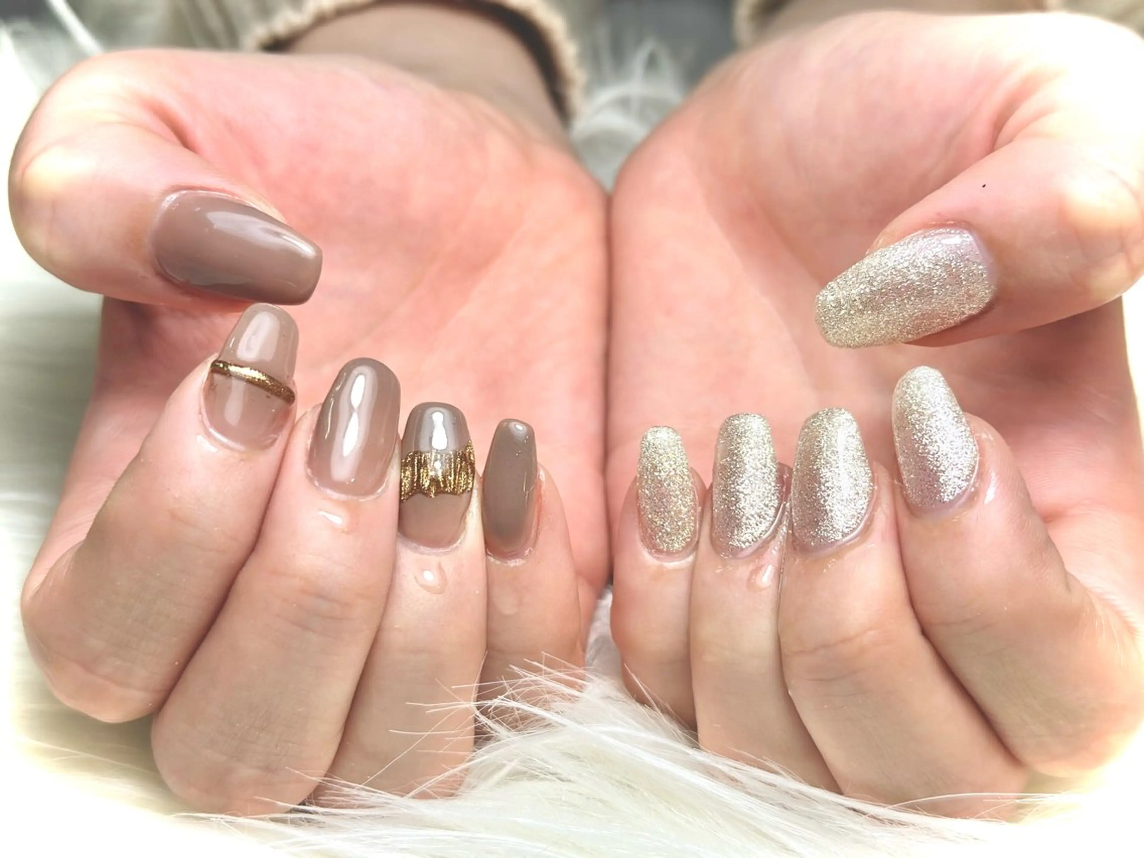 ネイル La vie mi nailニュアンスのネイルデザイン
