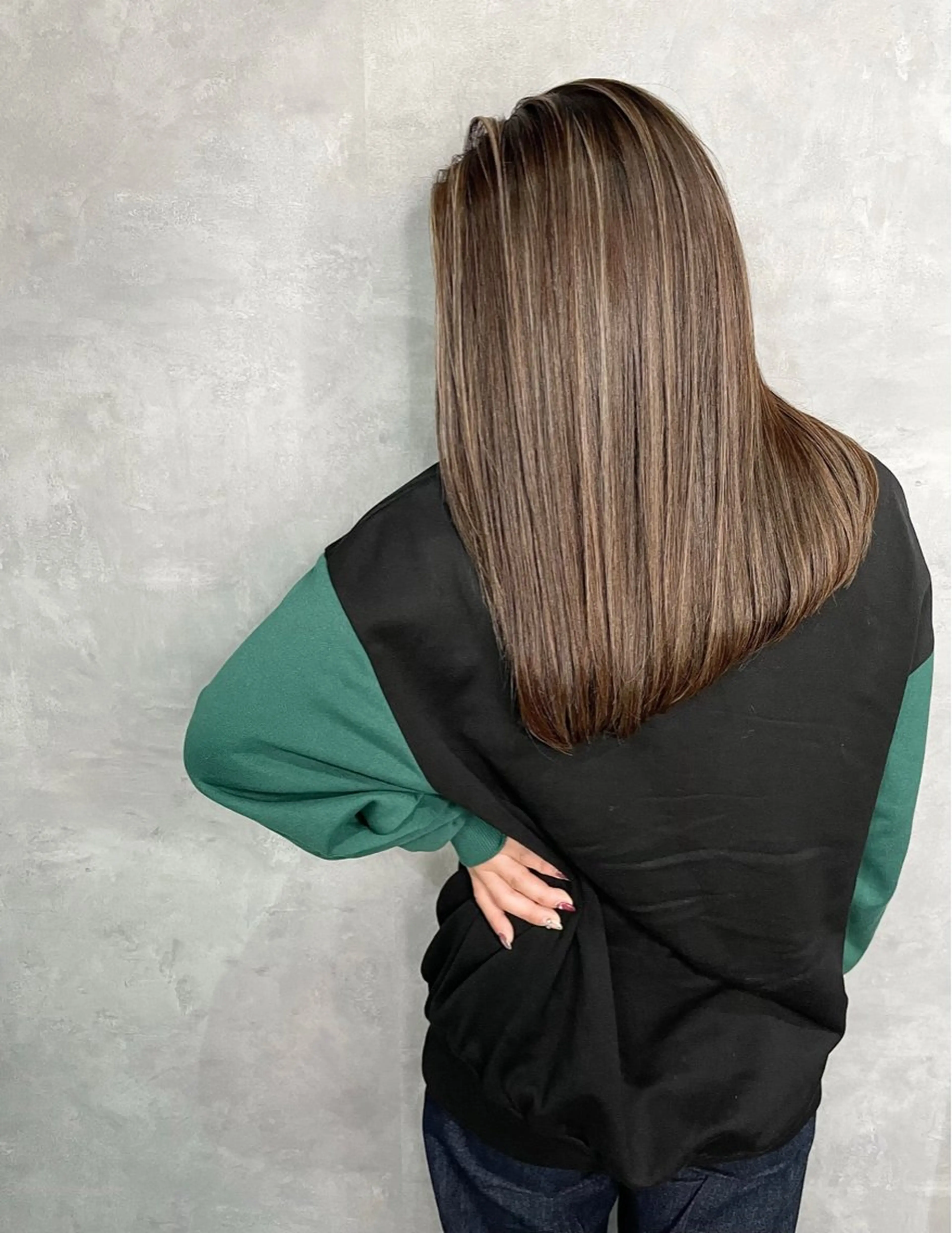 セミロング セミロングパーマ ミストバング ハイライト 髪質改善 ヨシンモリ HAIR SMILE COEURのその他イメージ