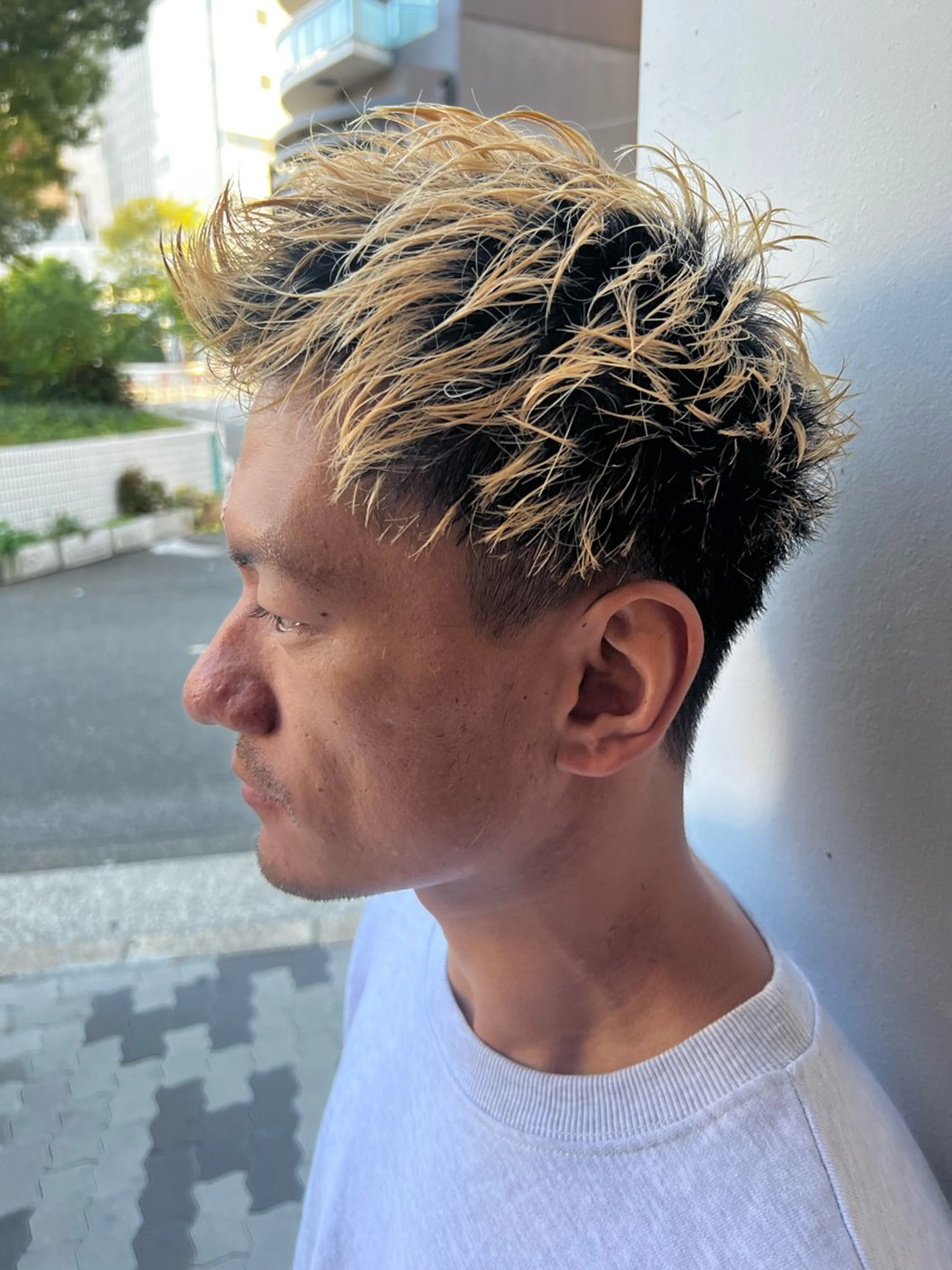 ショート メンズ スパイキーショート ショートヘア カット メンズパーマ特化型 /京橋/栗野京弥のヘアスタイル