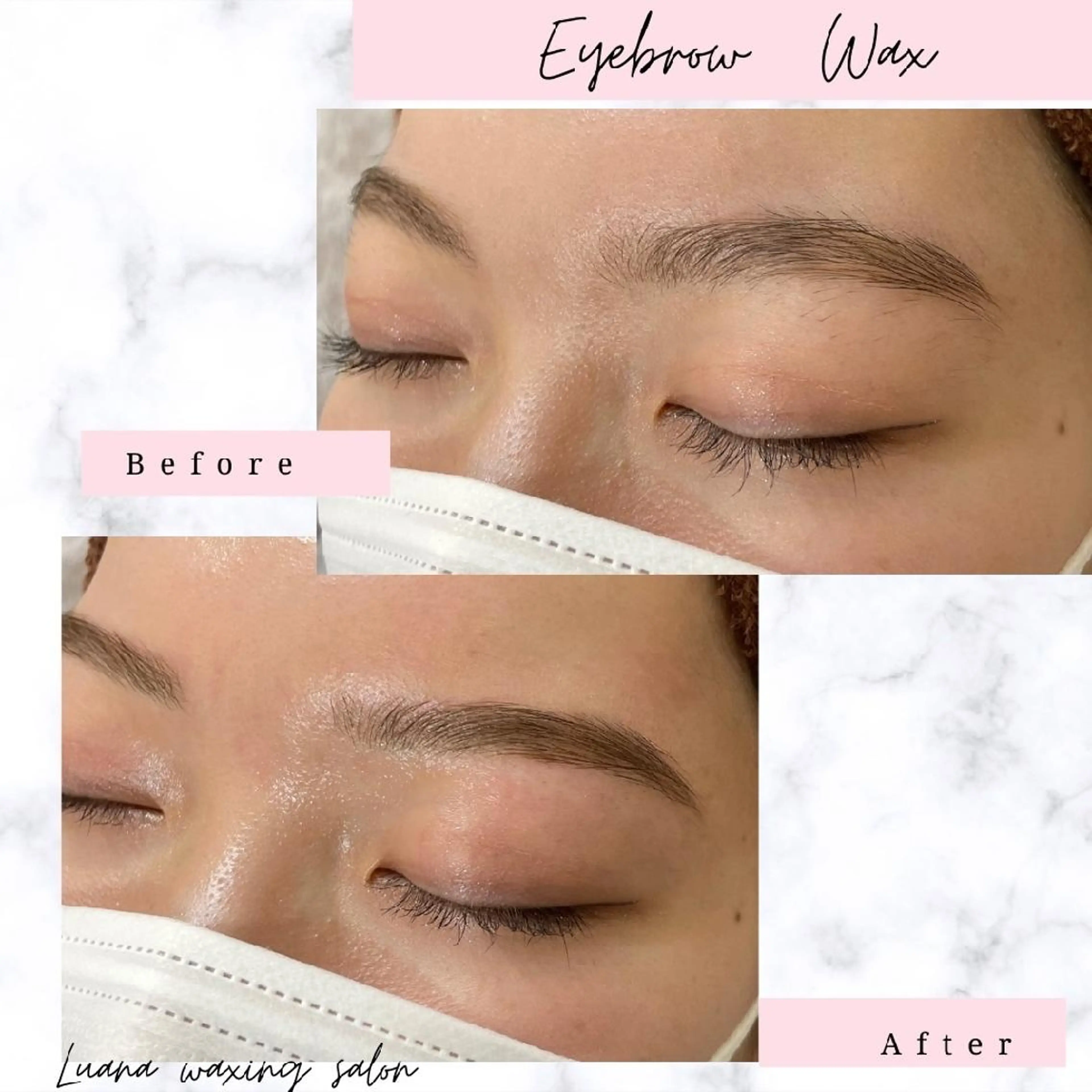 アイブロウ 眉毛ワックス脱毛 Luana waxing salon所属・Luana wax 🐚根本のエステ・リラクイメージ