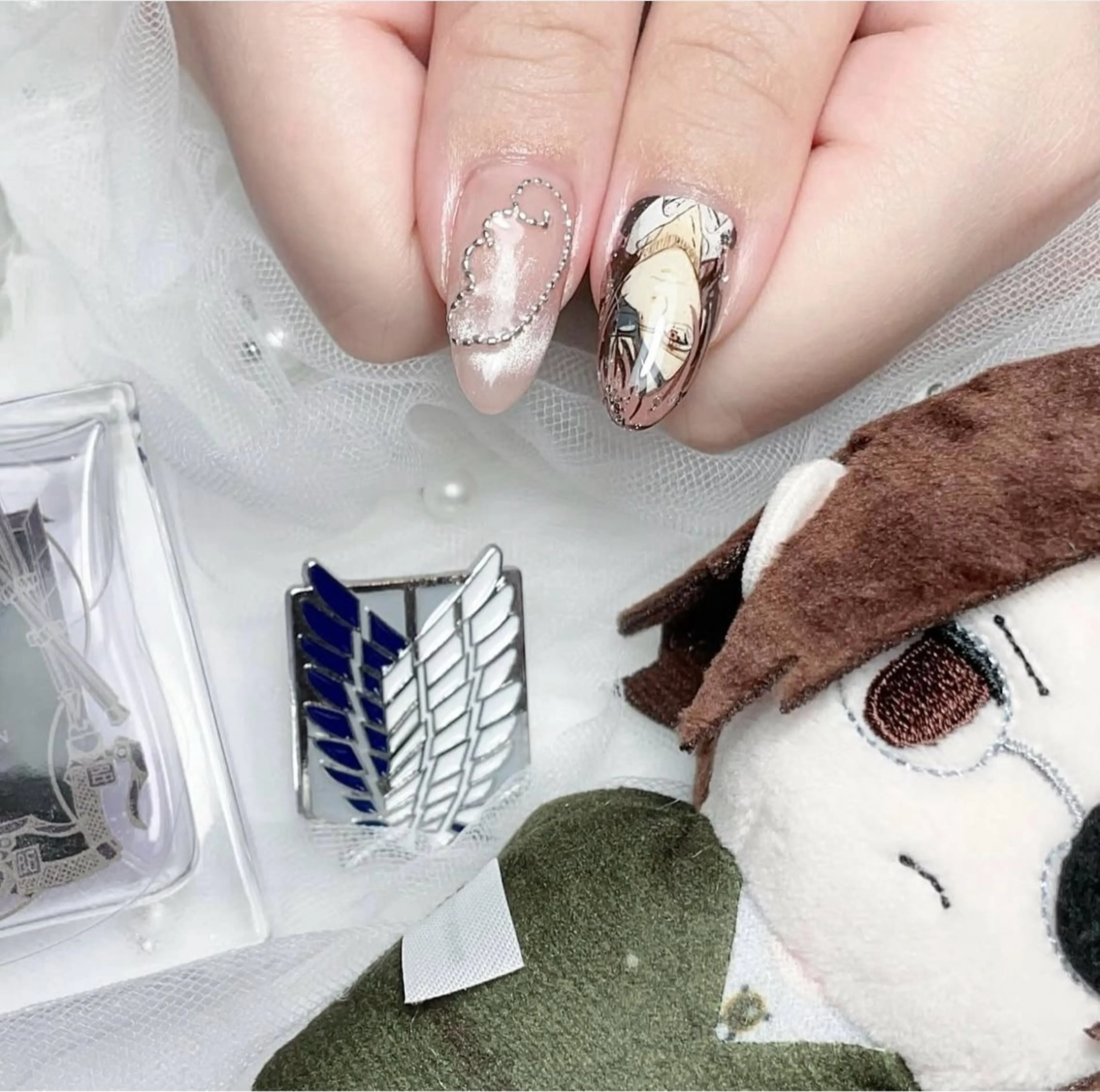 ネイル アートネイル あゆ🎀/ワンホンネ イル/痛ネイルのネイルデザイン