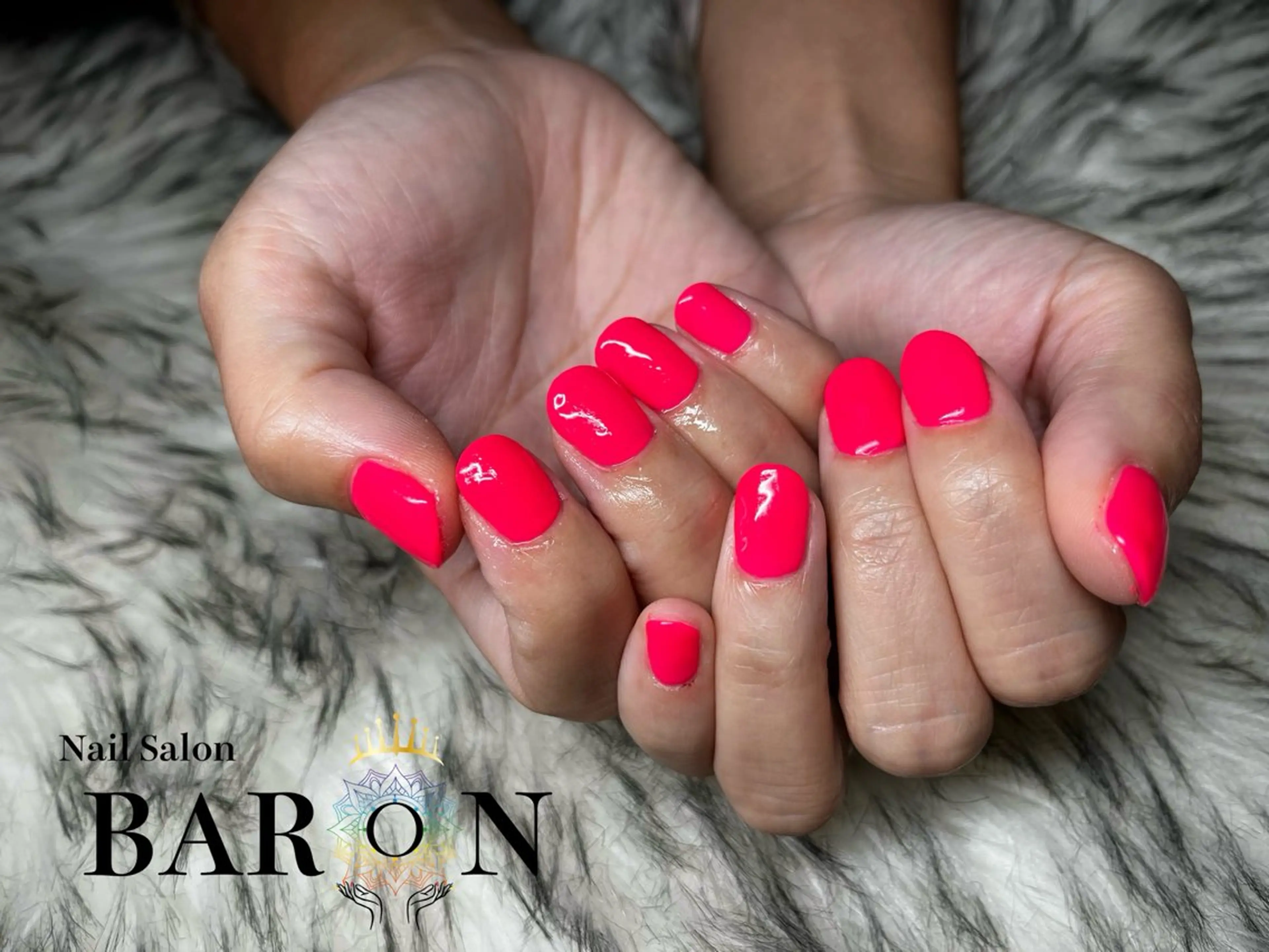 ネイル ピンク ハンドネイル ☆SAKI☆ BARON 店長のネイルデザイン