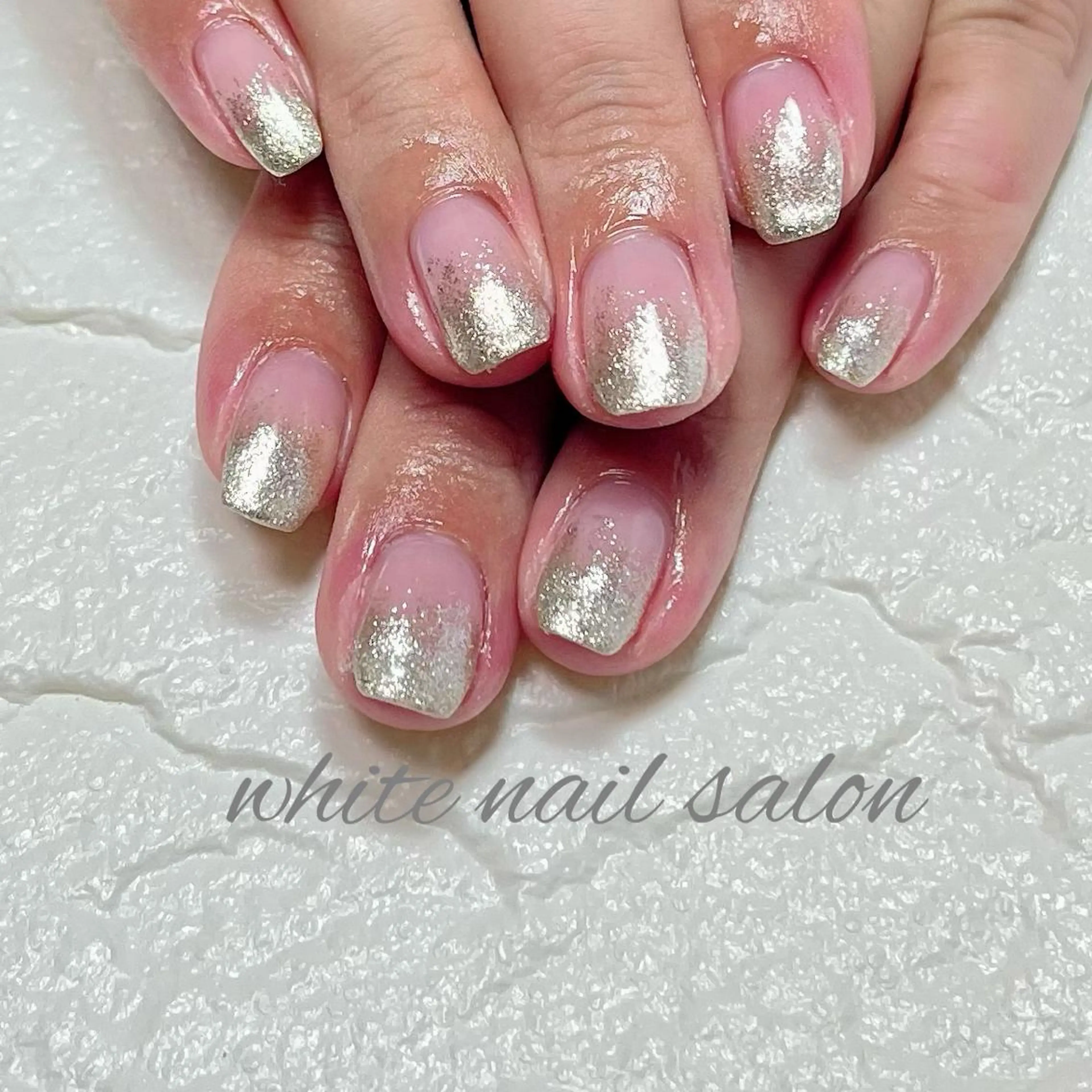 ネイル フットネイル ジェルネイル ハードジェル ラメ(グリッター) 持ち込み ハンドネイル white nail salonのネイルデザイン