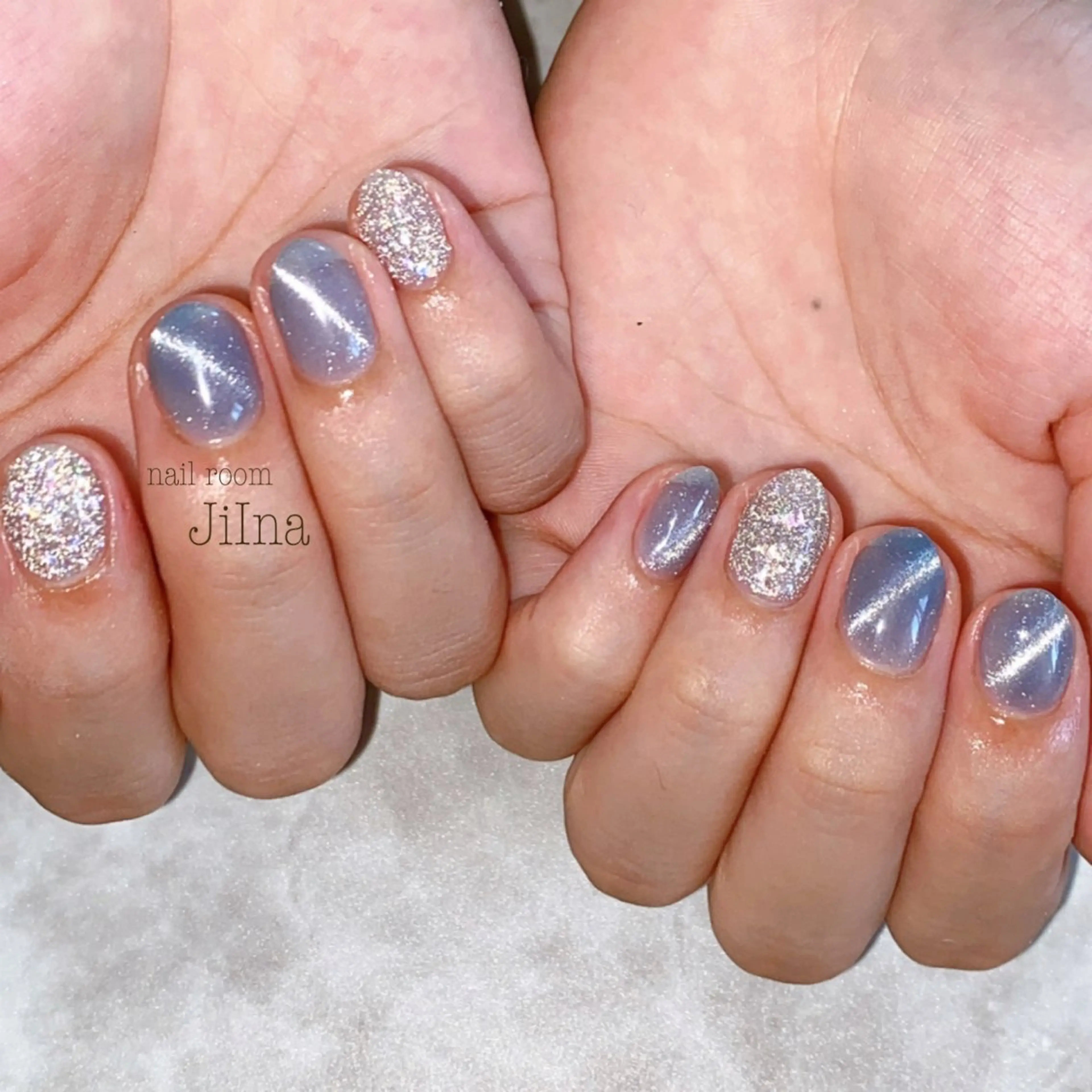 ネイル フラッシュネイル マグネットネイル nail room JiInaのネイルデザイン