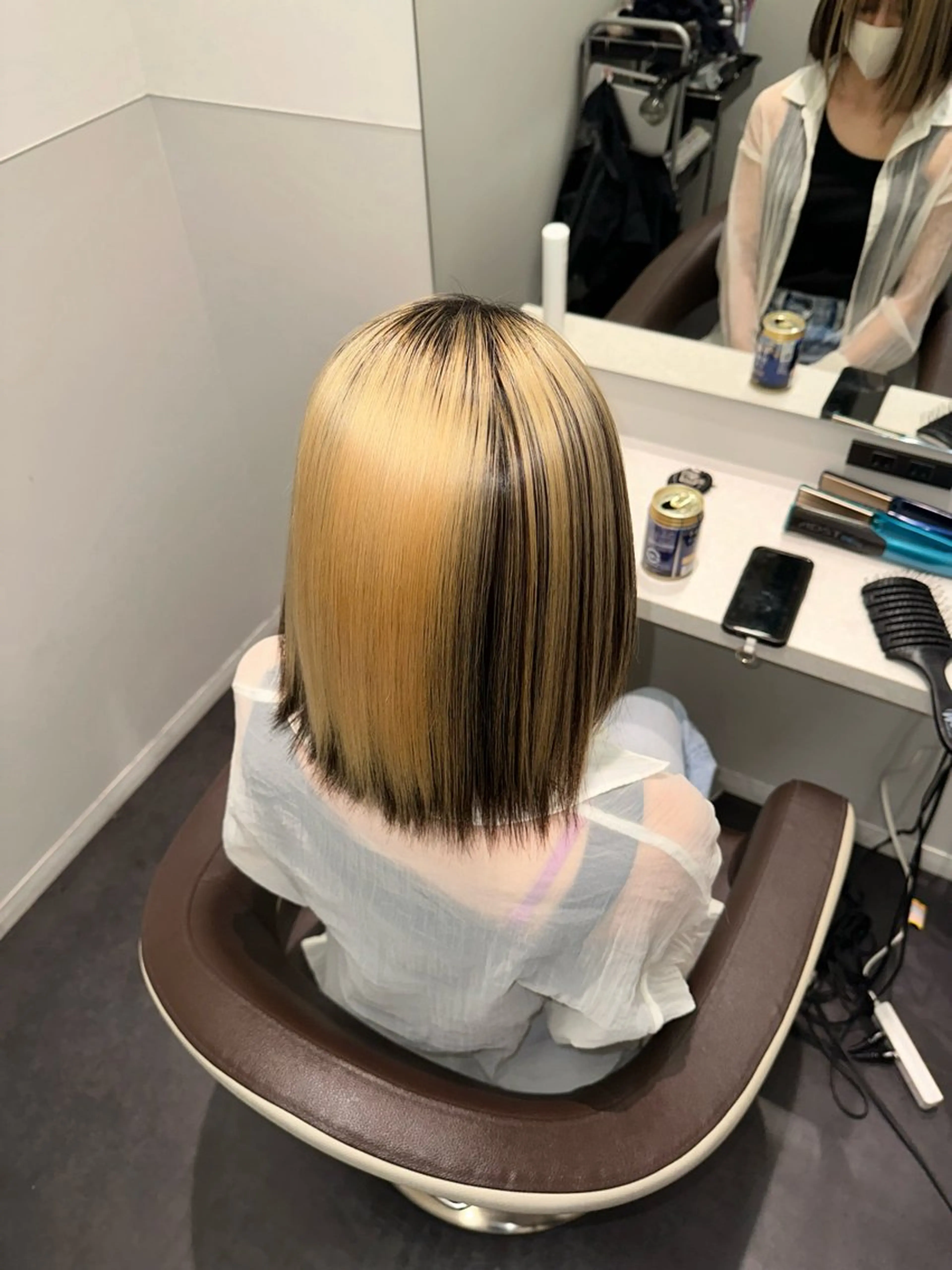 ミディアム カラー ブリーチ Wisteria所属・美髪特化✨ 伊織✨縮毛矯正✨のヘアスタイル