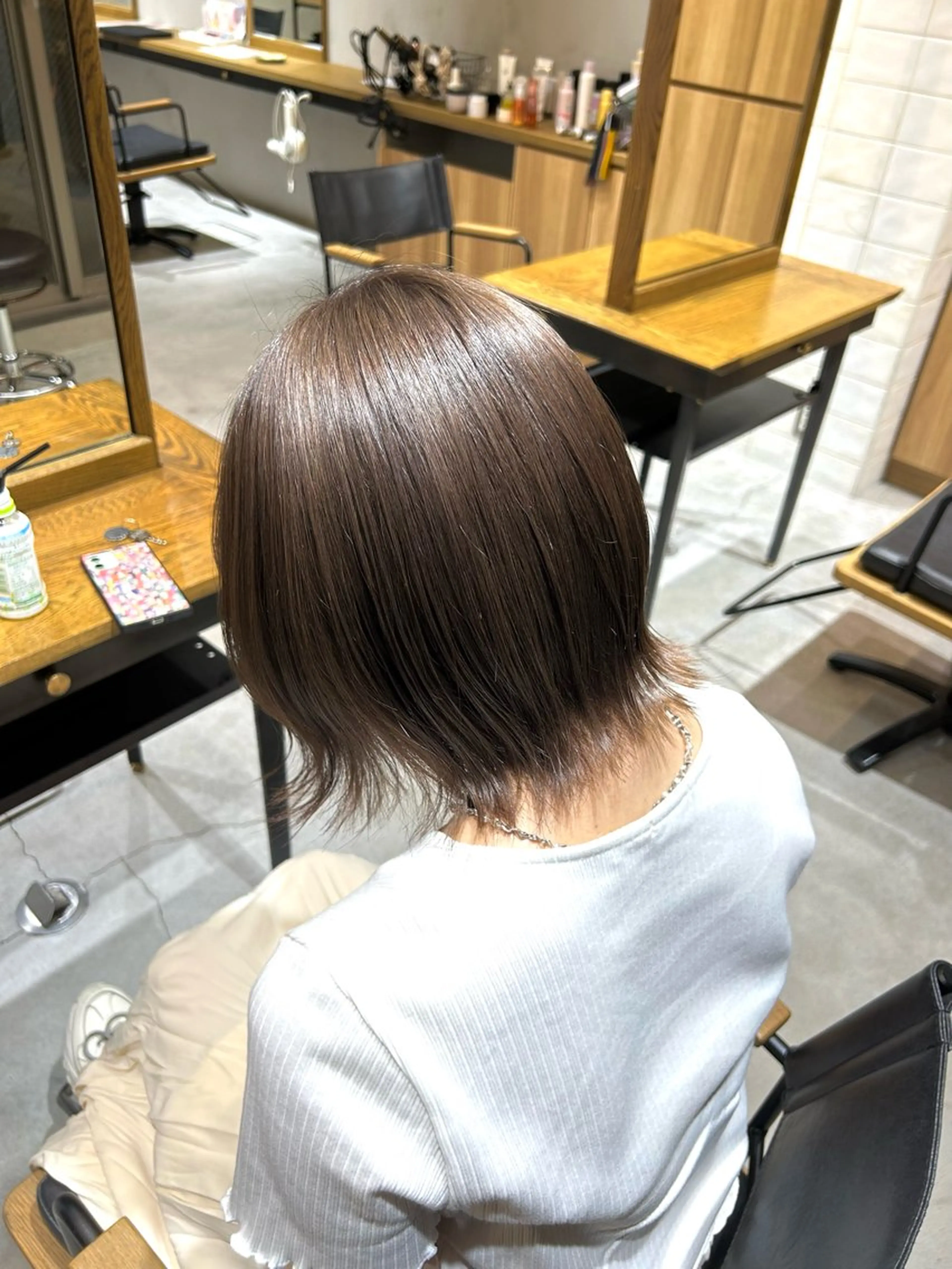 ショート カラー 韓国風レイヤー/ 島原　由璃のヘアスタイル