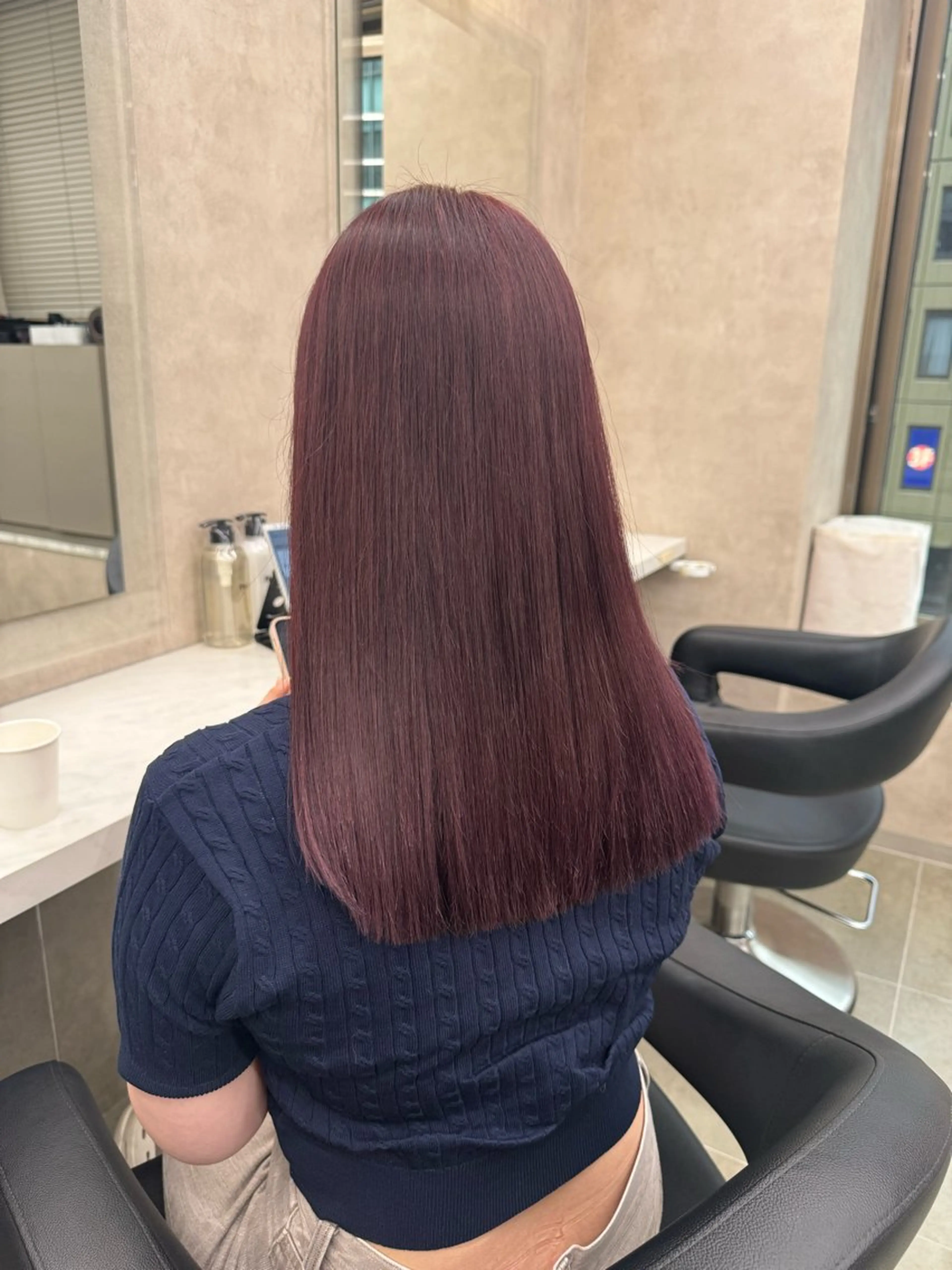 ロング カラー パーマ ヘアアレンジ メンズ キッズ 🍒暖色系 カラー🍒MEIのヘアスタイル