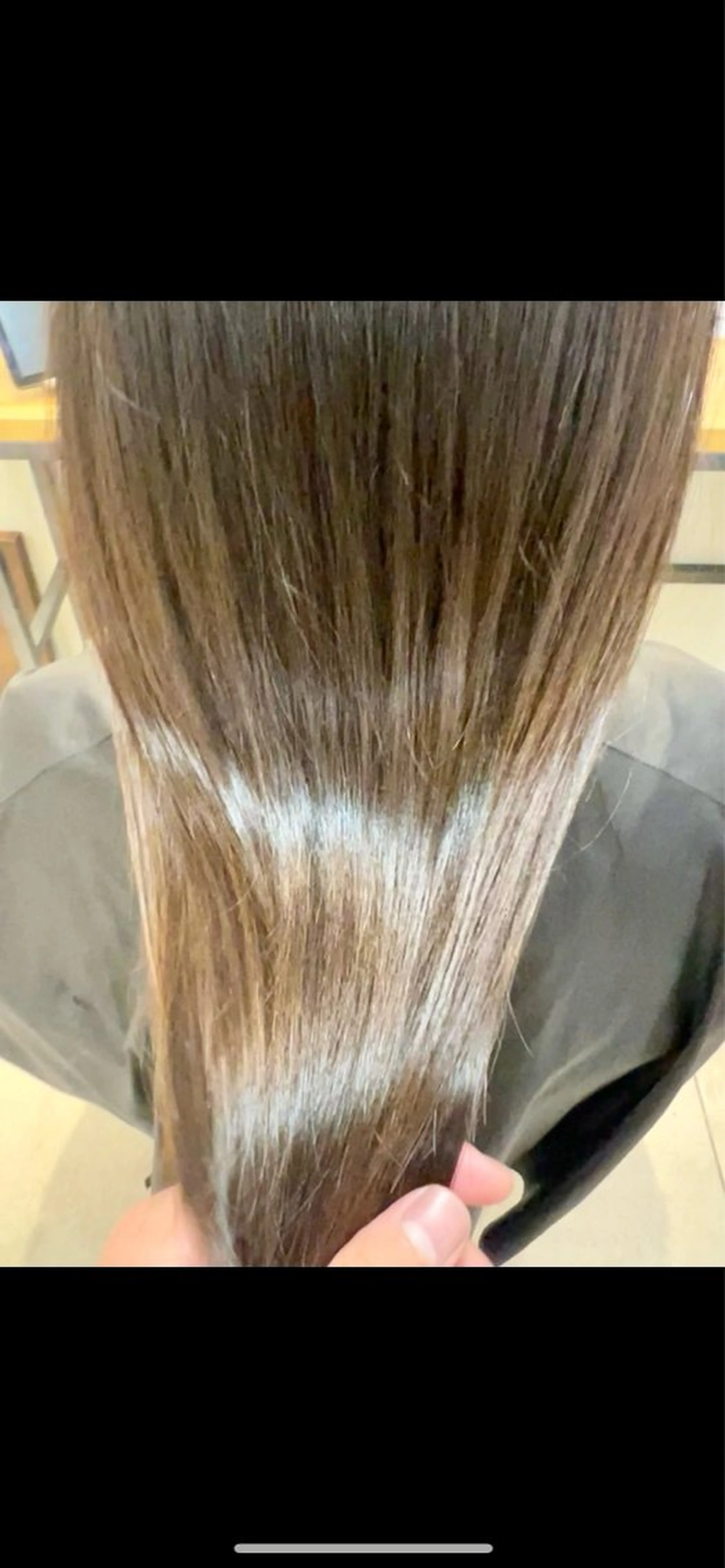 ロング カラー オリーブカラー ヘアカラー トリートメント 艶髪製造 秋(shuのヘアスタイル