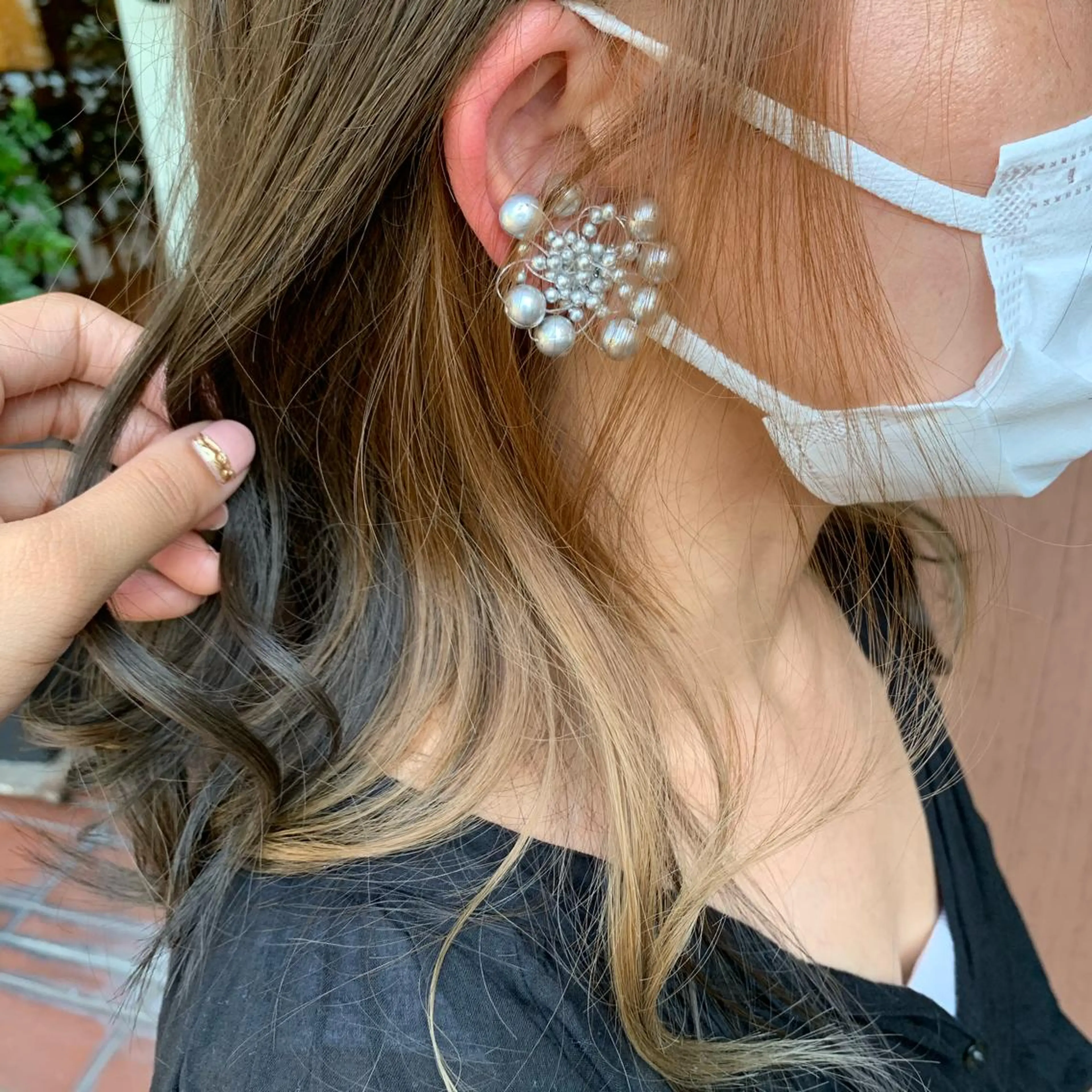セミロング カラー ベージュカラー ブリーチ インナーカラー シェアサロン9seat所属・髪質改善/ 安藤綾華のヘアスタイル