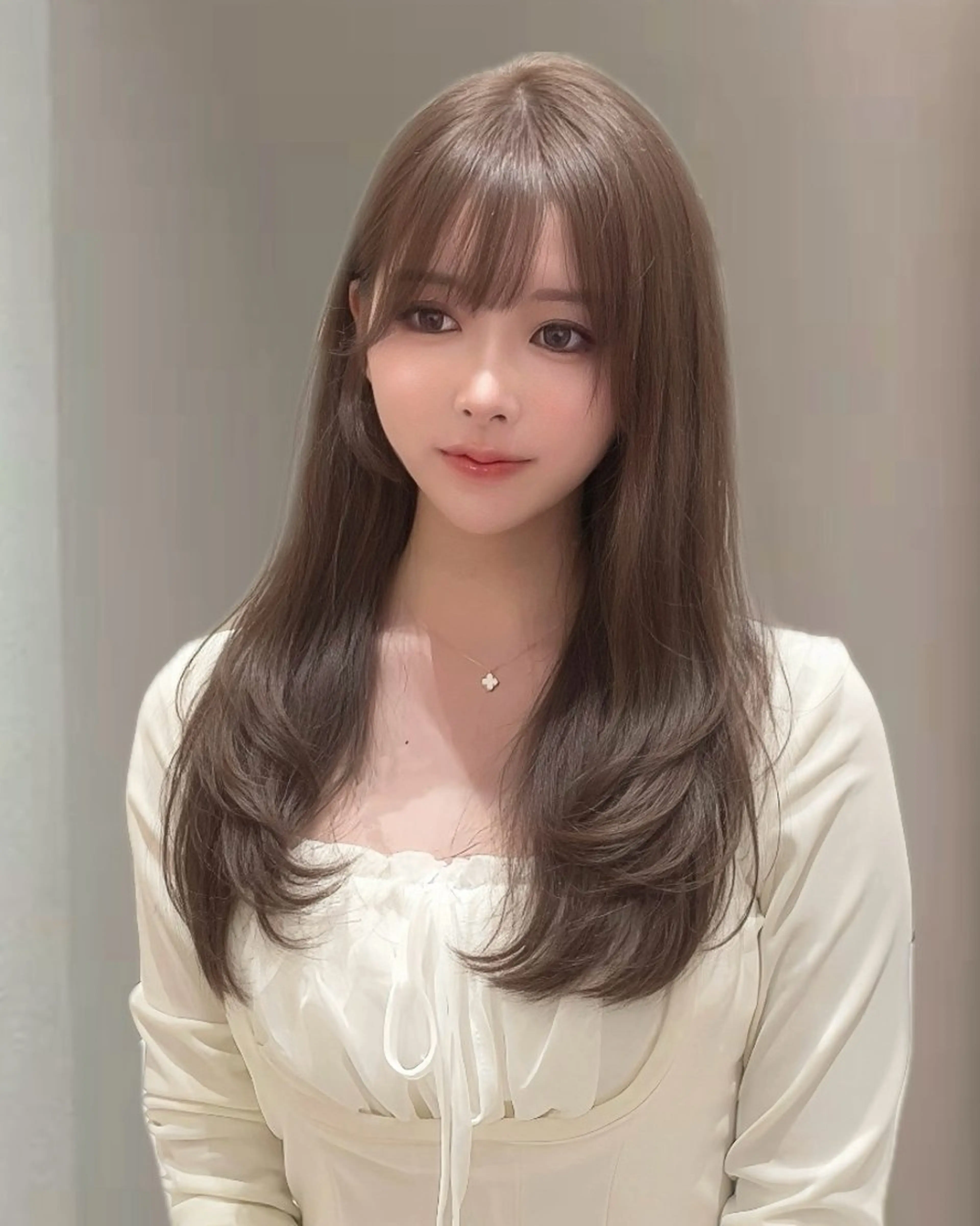 ロング カラー カット ヘアカラー トリートメント MIRAC所属・Ryoichi⛓️ 韓国ヘア/ハイトーンのヘアスタイル