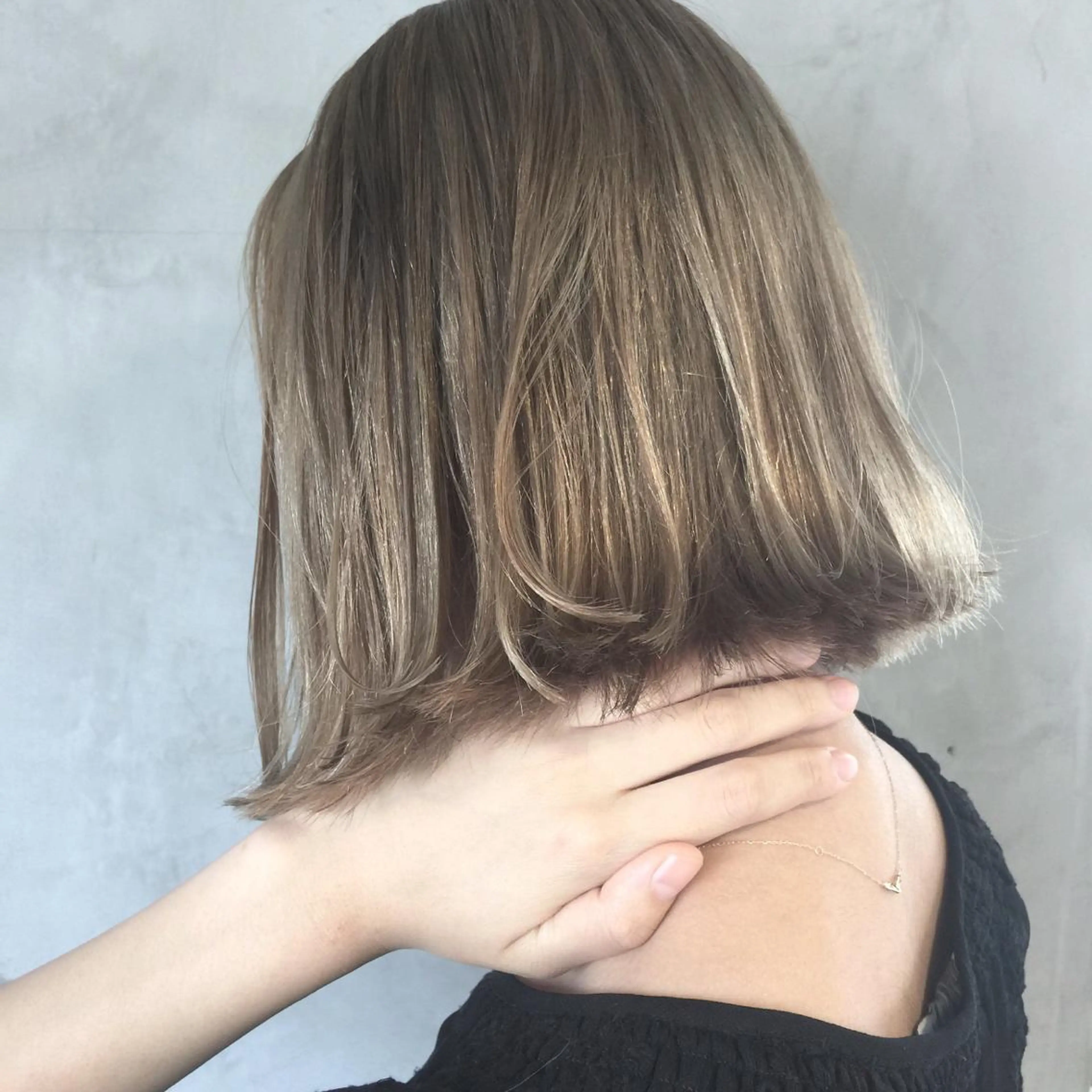 ミディアム fil横浜店長パーマ ブリーチ特化TOMOのヘアスタイル