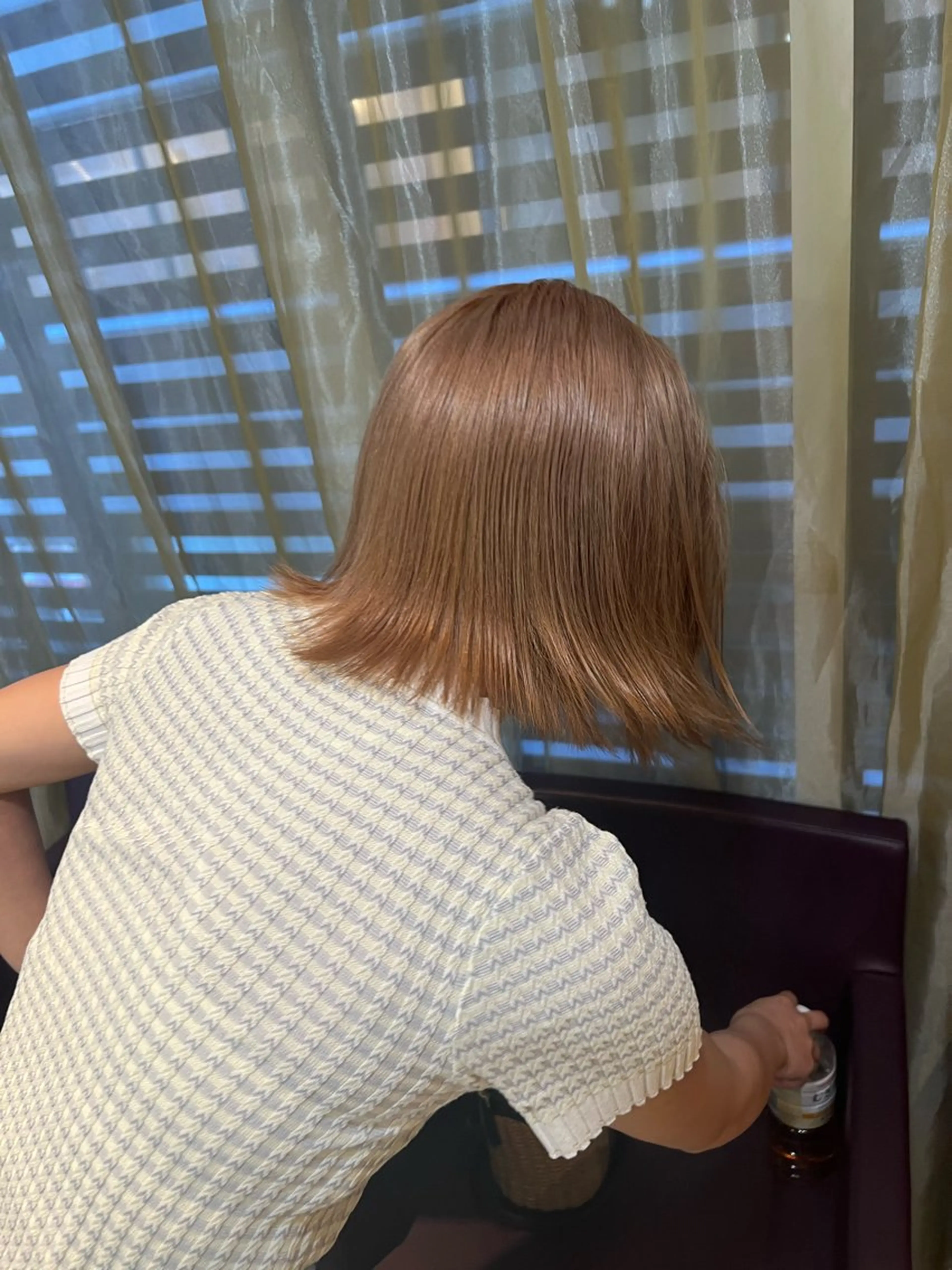 ミディアム カラー ヘアカラー 田中 月菜のヘアスタイル