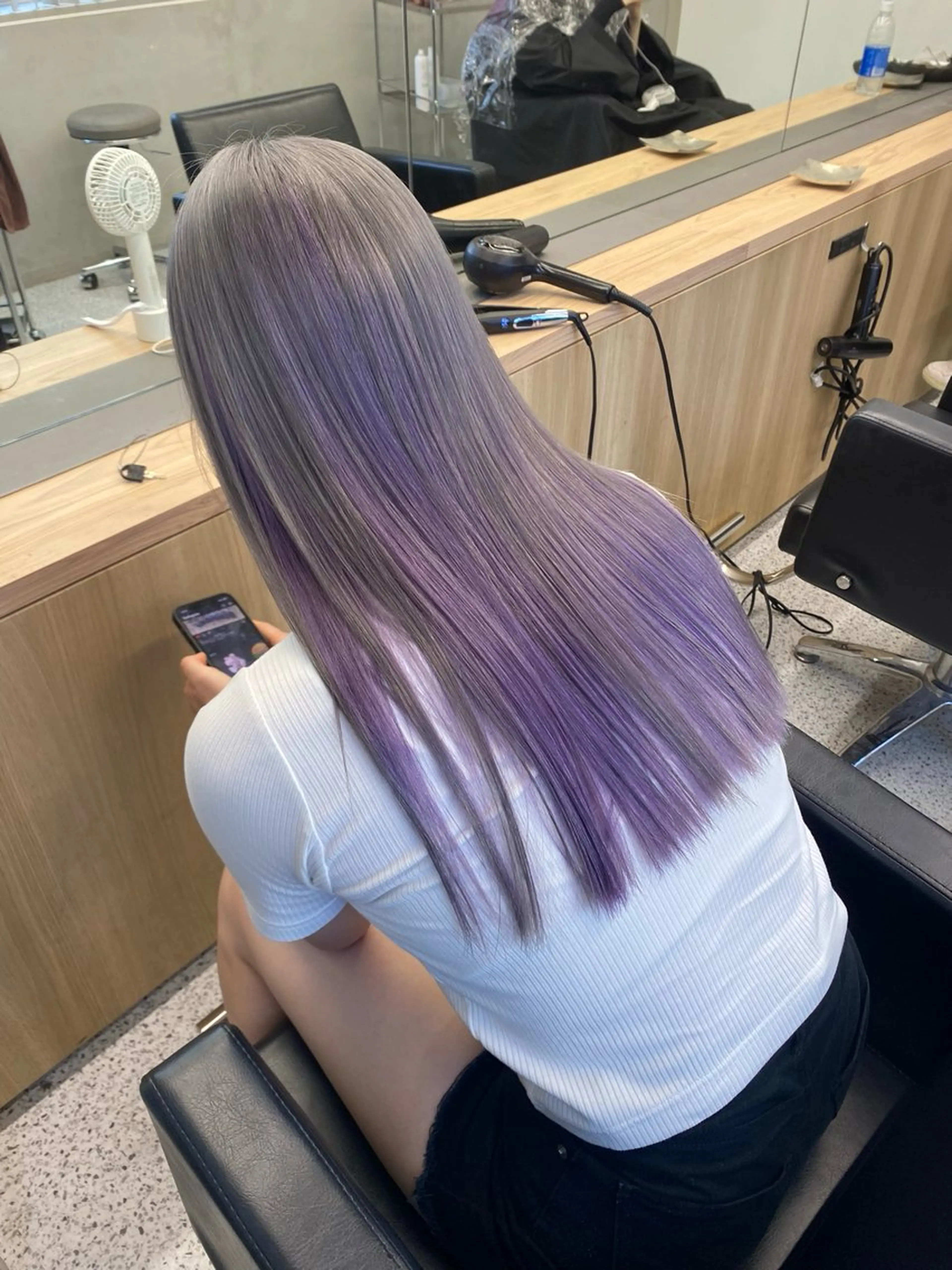 ロング カラー ベージュカラー ブロンド ダブルカラー ハイトーンカラー ピンクカラー PELEshibuya所属・カットモデル様無料 💎saaya💎のヘアスタイル