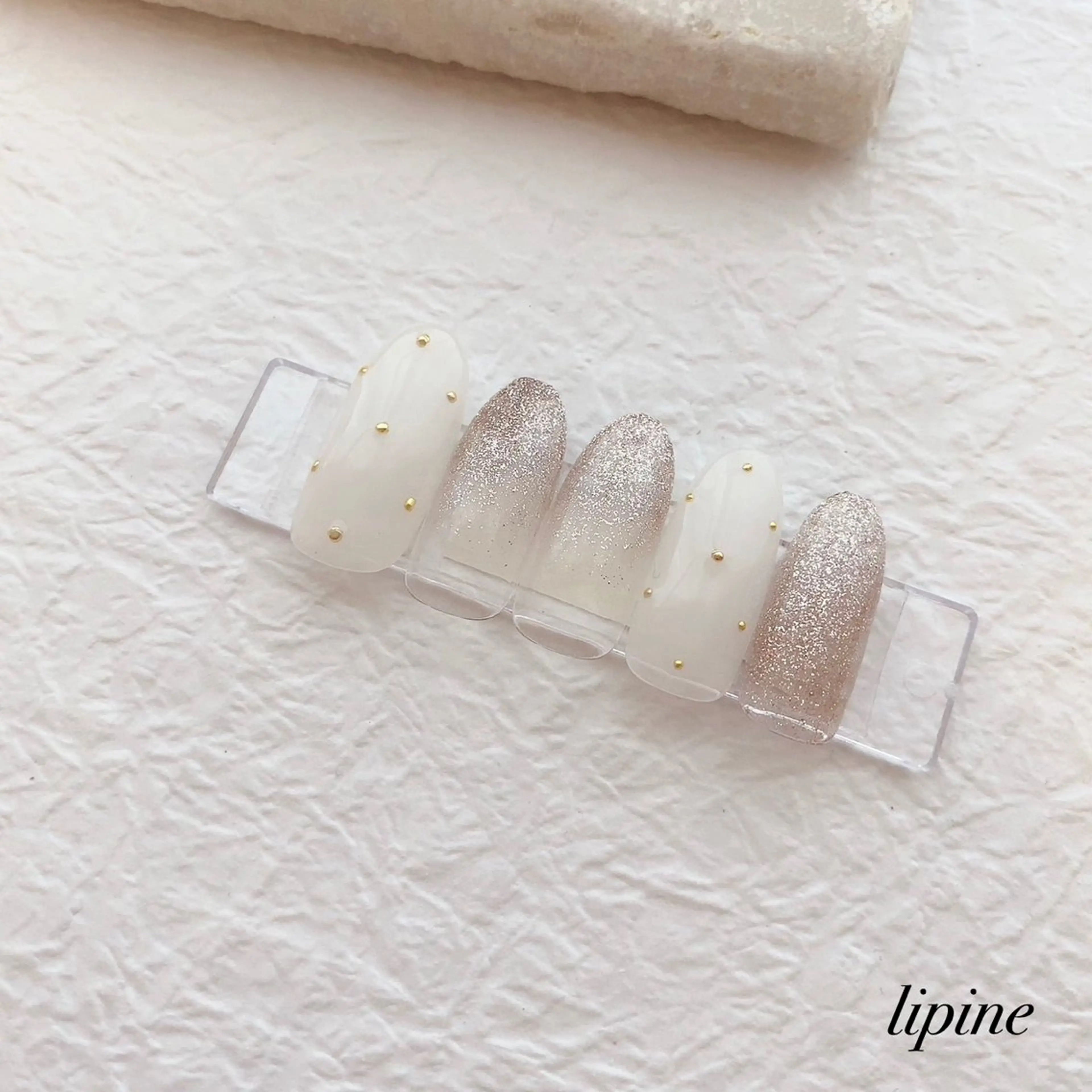 ネイル ラメ(グリッター) ネイルサロン lipineのネイルデザイン