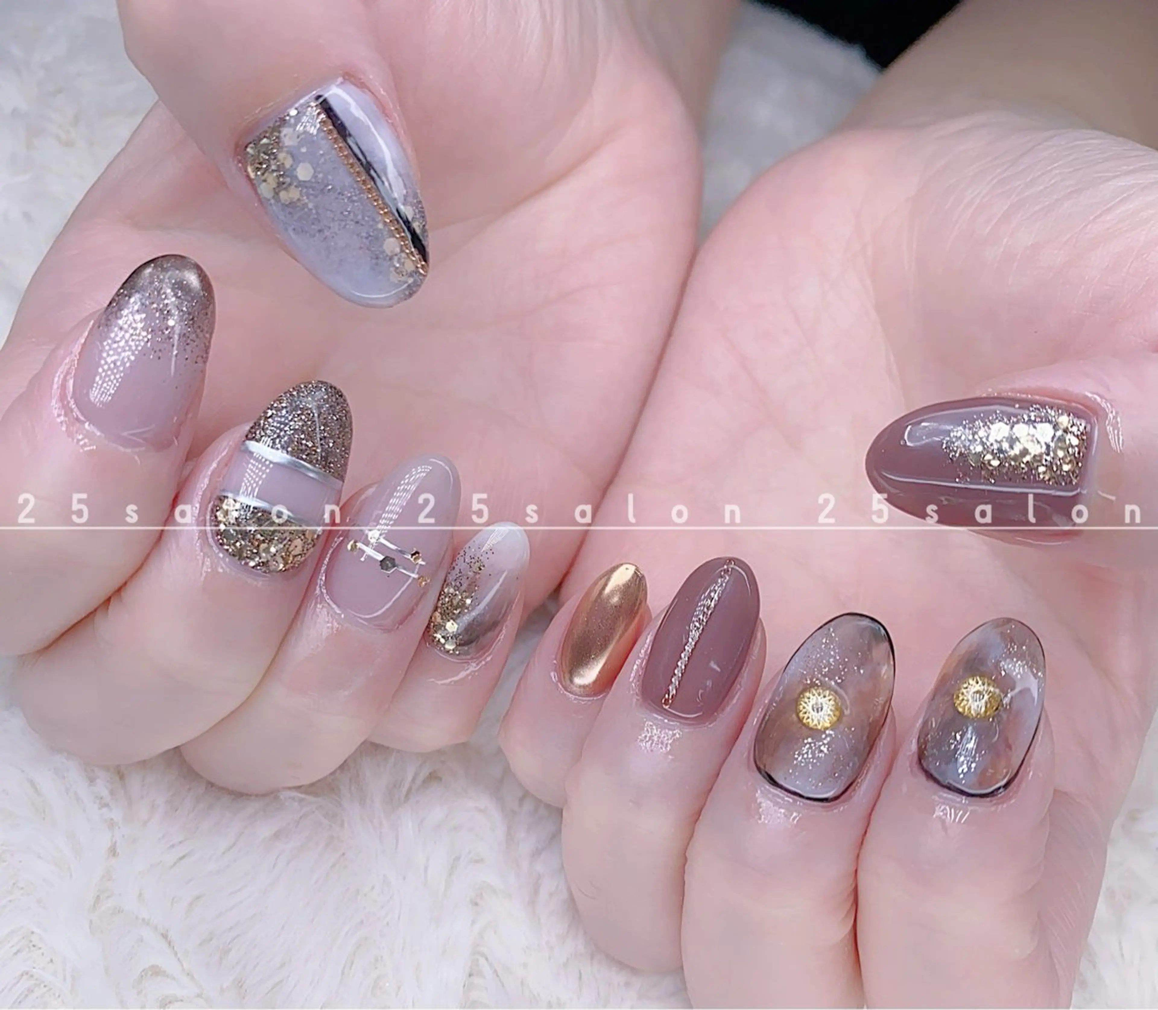 ネイル ジェルネイル 韓国ネイル ニュアンスネイル パラジェル ワンホンネイル 2 5のマツエク・マツパデザイン