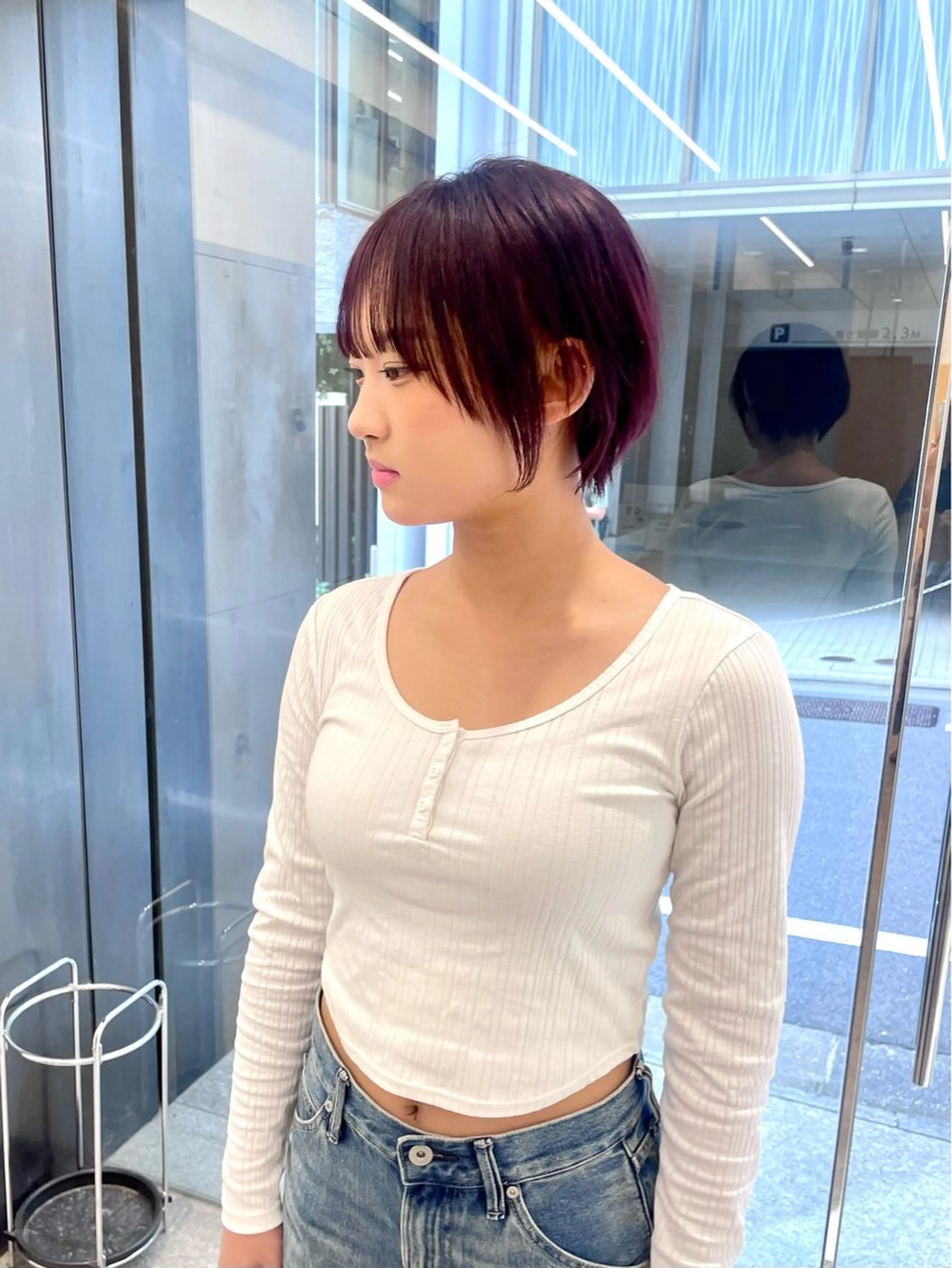 ショート カラー カット ヘアカラー トリートメント ボブ・レイヤーカット TAIGAのヘアスタイル