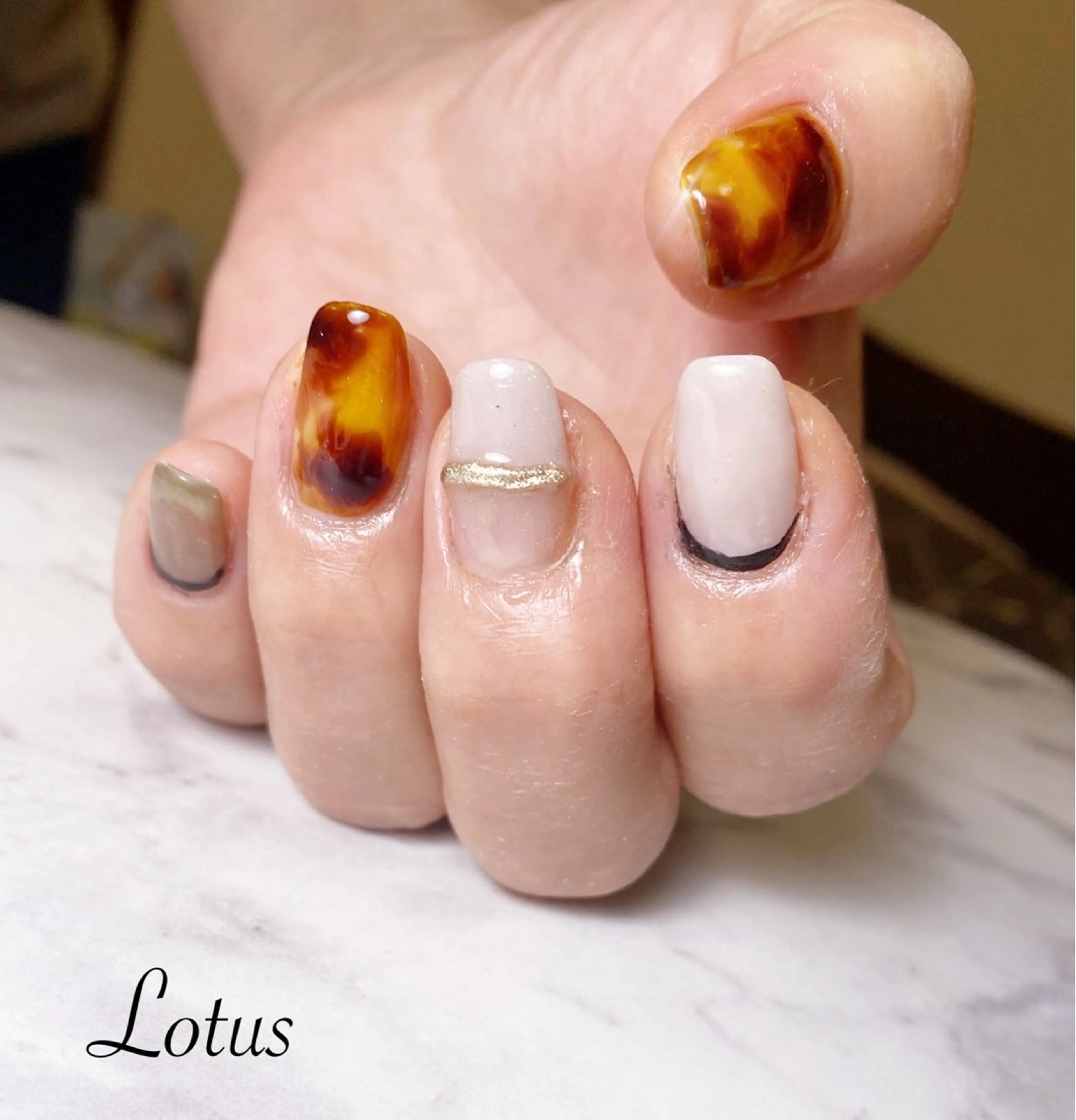 ネイル ハンドネイル ネイル＆脱毛 Lotus🌸のネイルデザイン