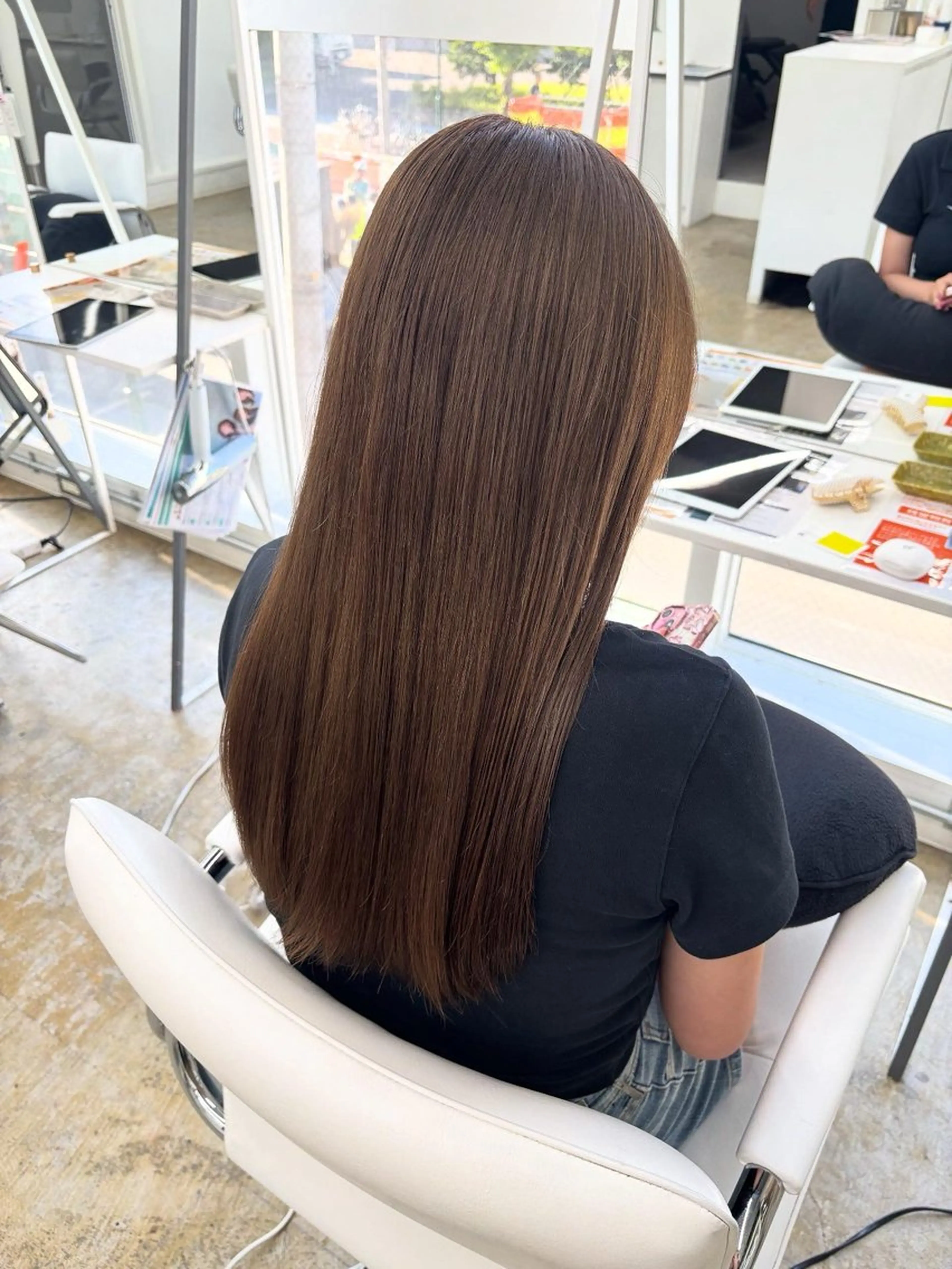 ロング カット ヘアカラー jjeno所属・🫧 Rino 🫧 ぱつっとボブのヘアスタイル