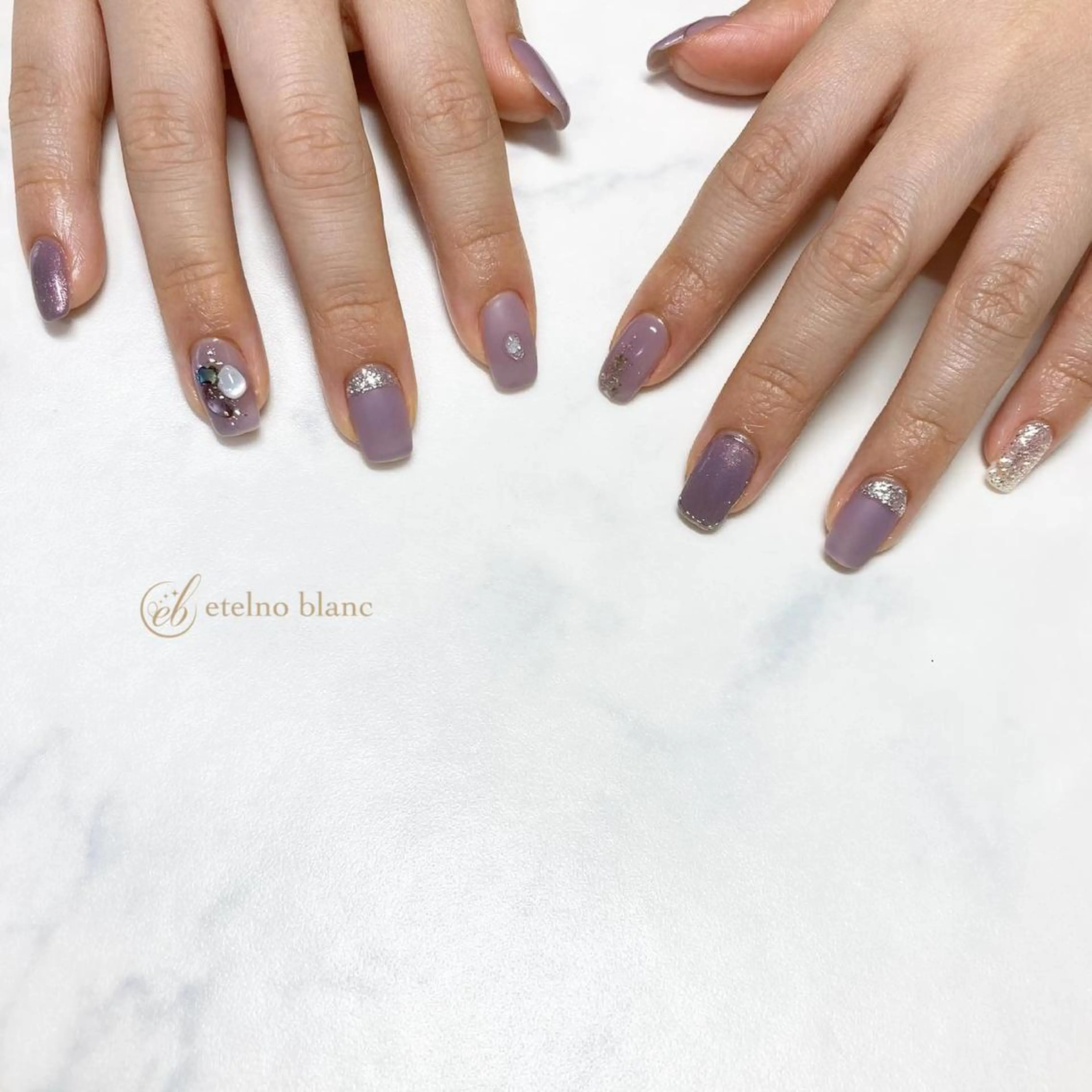 ネイル etelno blanc中目黒のネイルデザイン