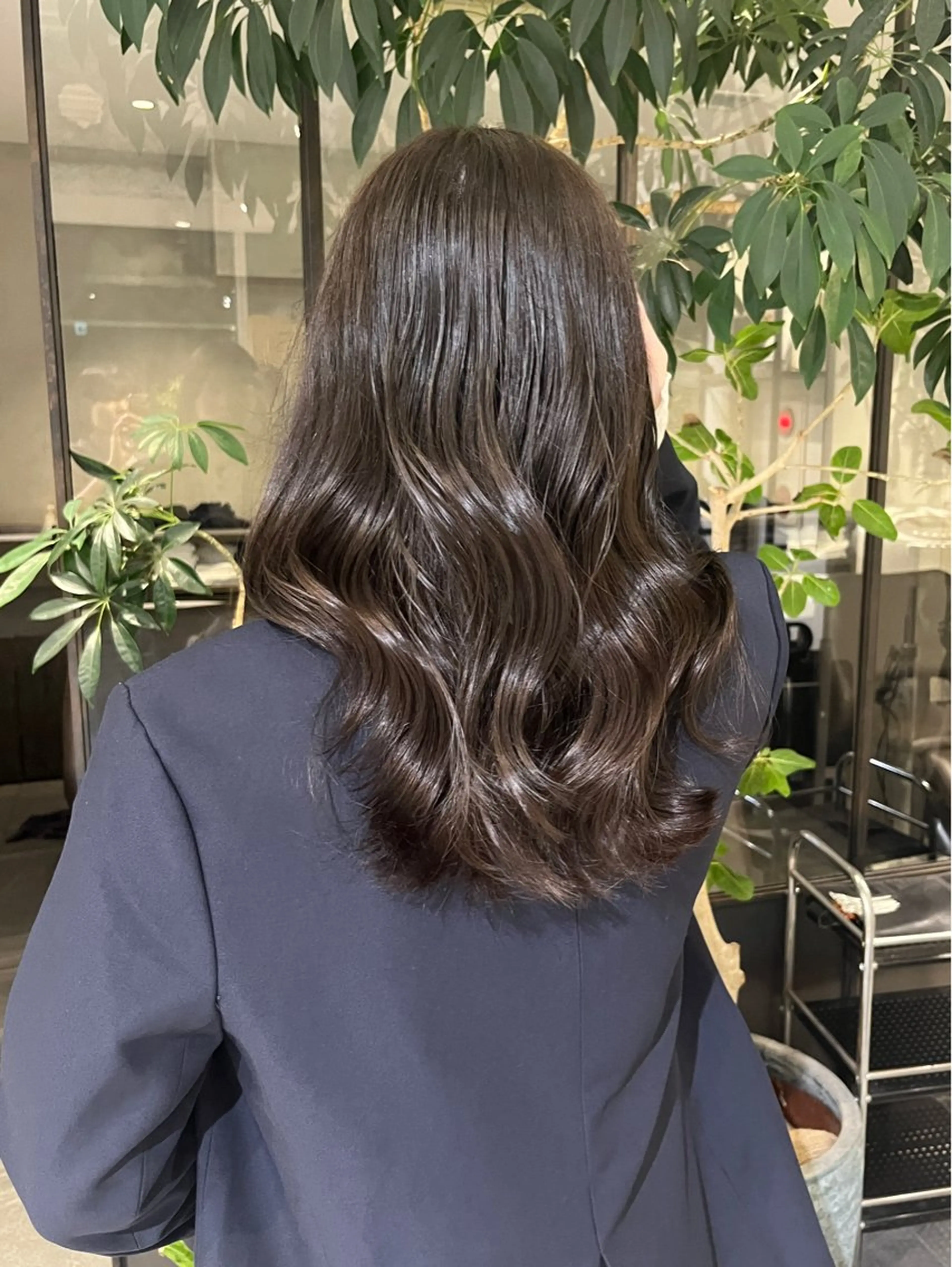 ミディアム カラー 本田 聖のヘアスタイル